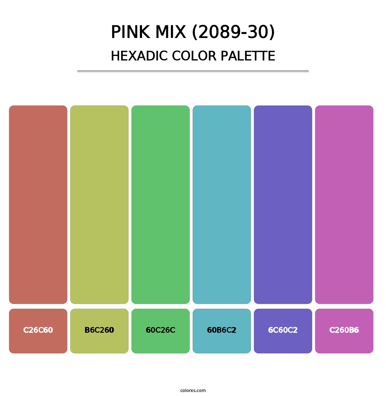 Pink Mix (2089-30) - Hexadic Color Palette
