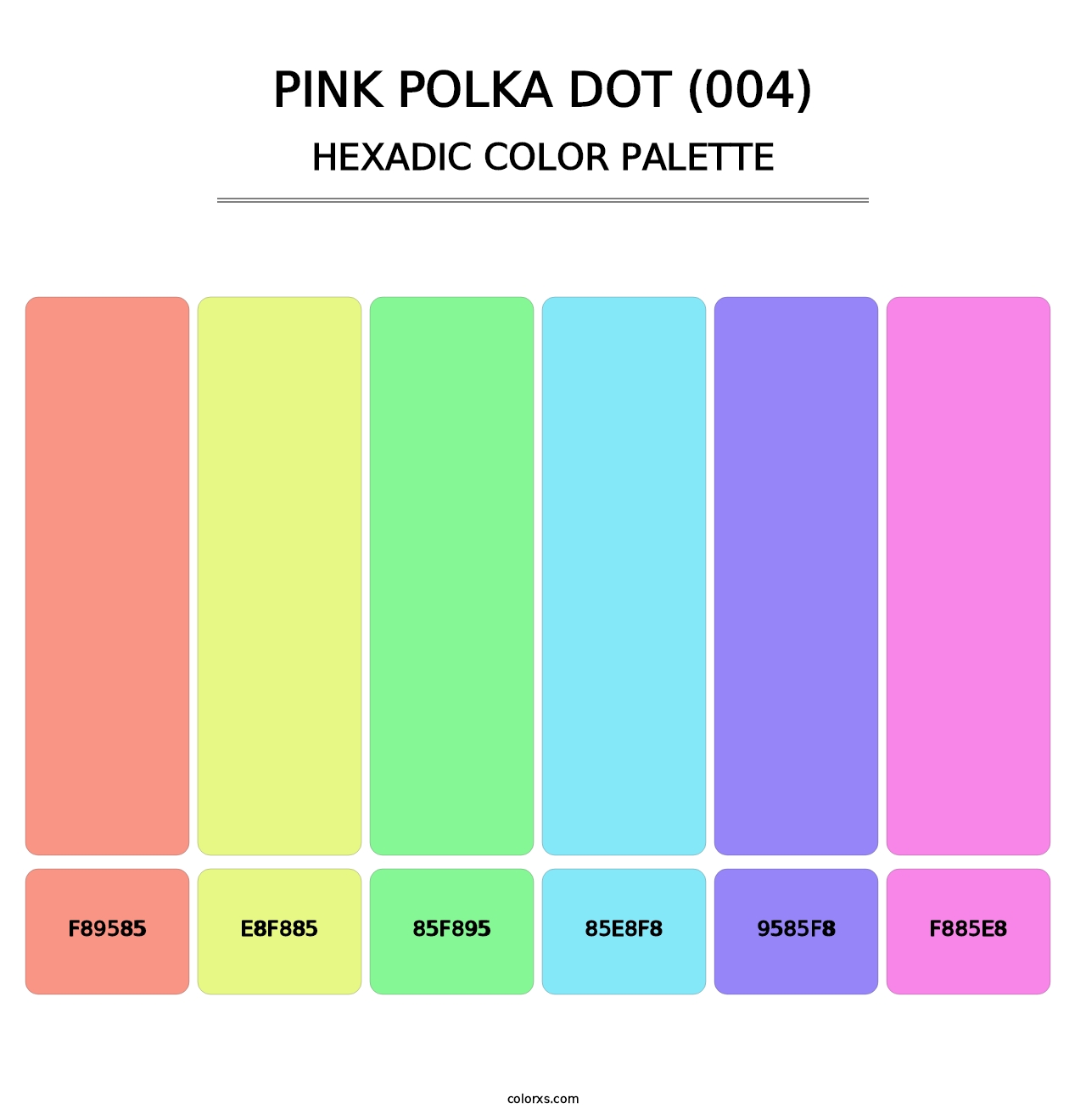Pink Polka Dot (004) - Hexadic Color Palette