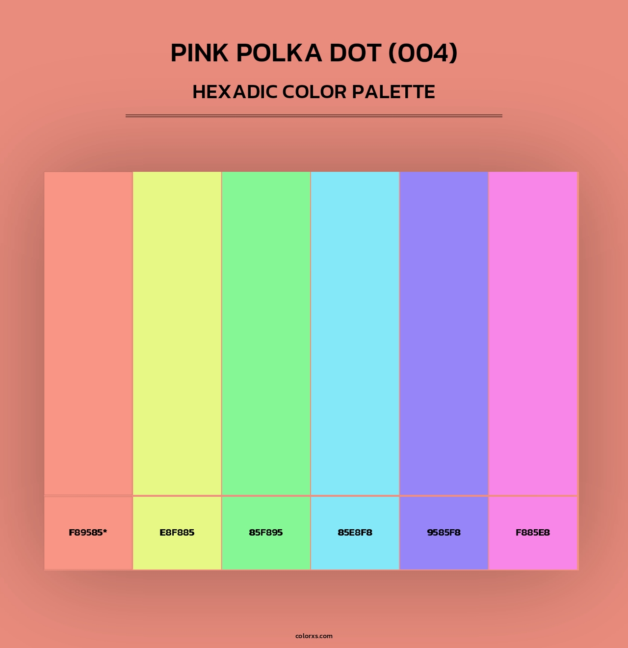 Pink Polka Dot (004) - Hexadic Color Palette