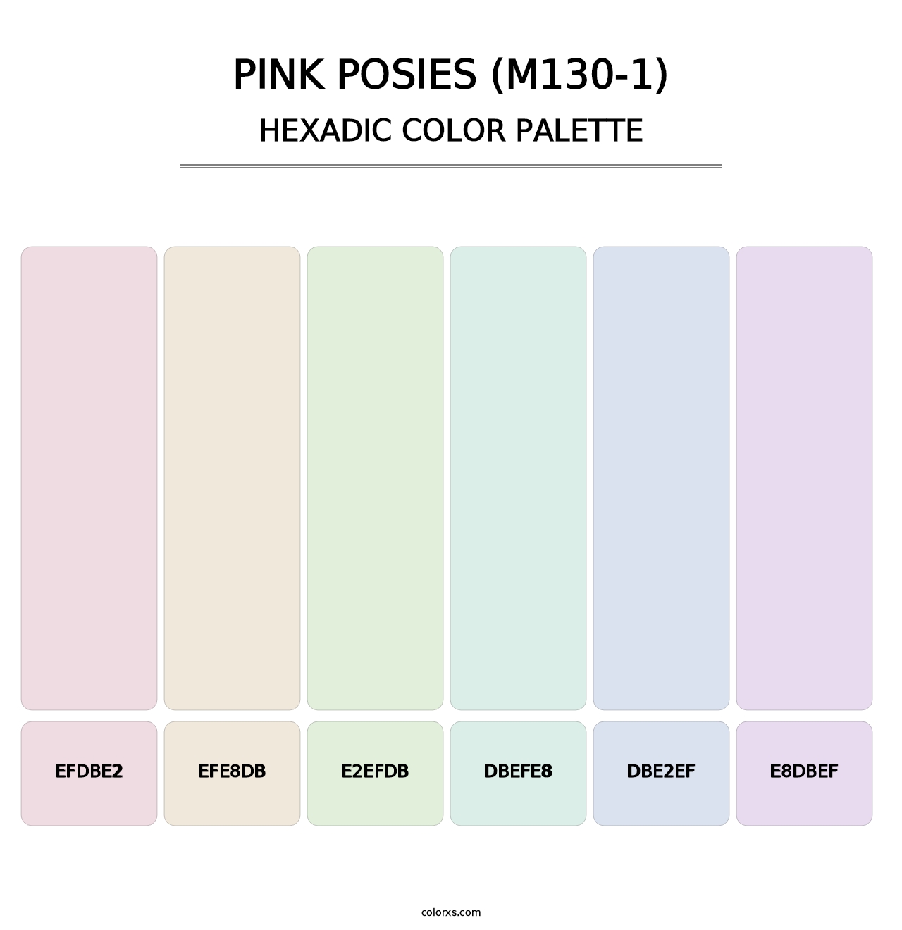 Pink Posies (M130-1) - Hexadic Color Palette