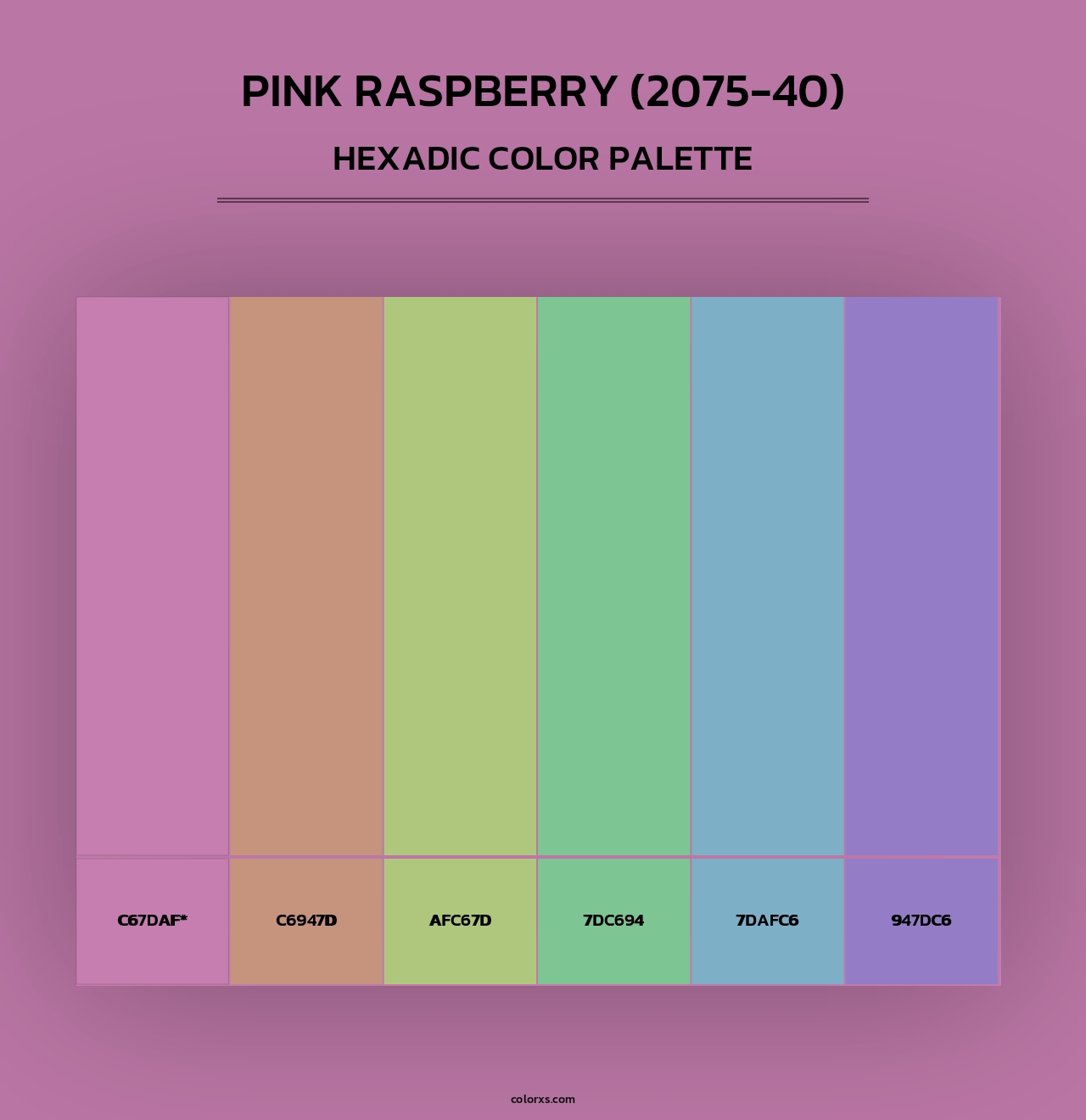 Pink Raspberry (2075-40) - Hexadic Color Palette