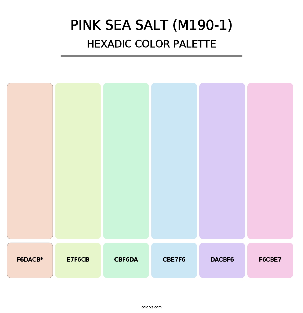 Pink Sea Salt (M190-1) - Hexadic Color Palette