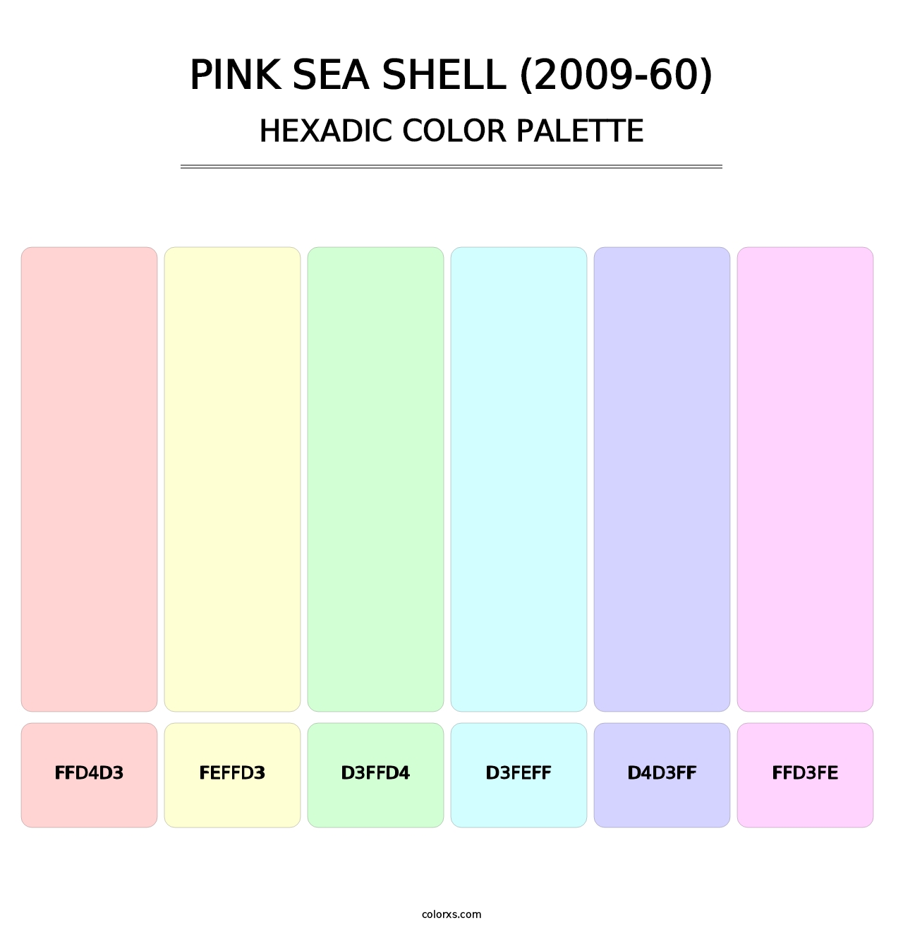 Pink Sea Shell (2009-60) - Hexadic Color Palette