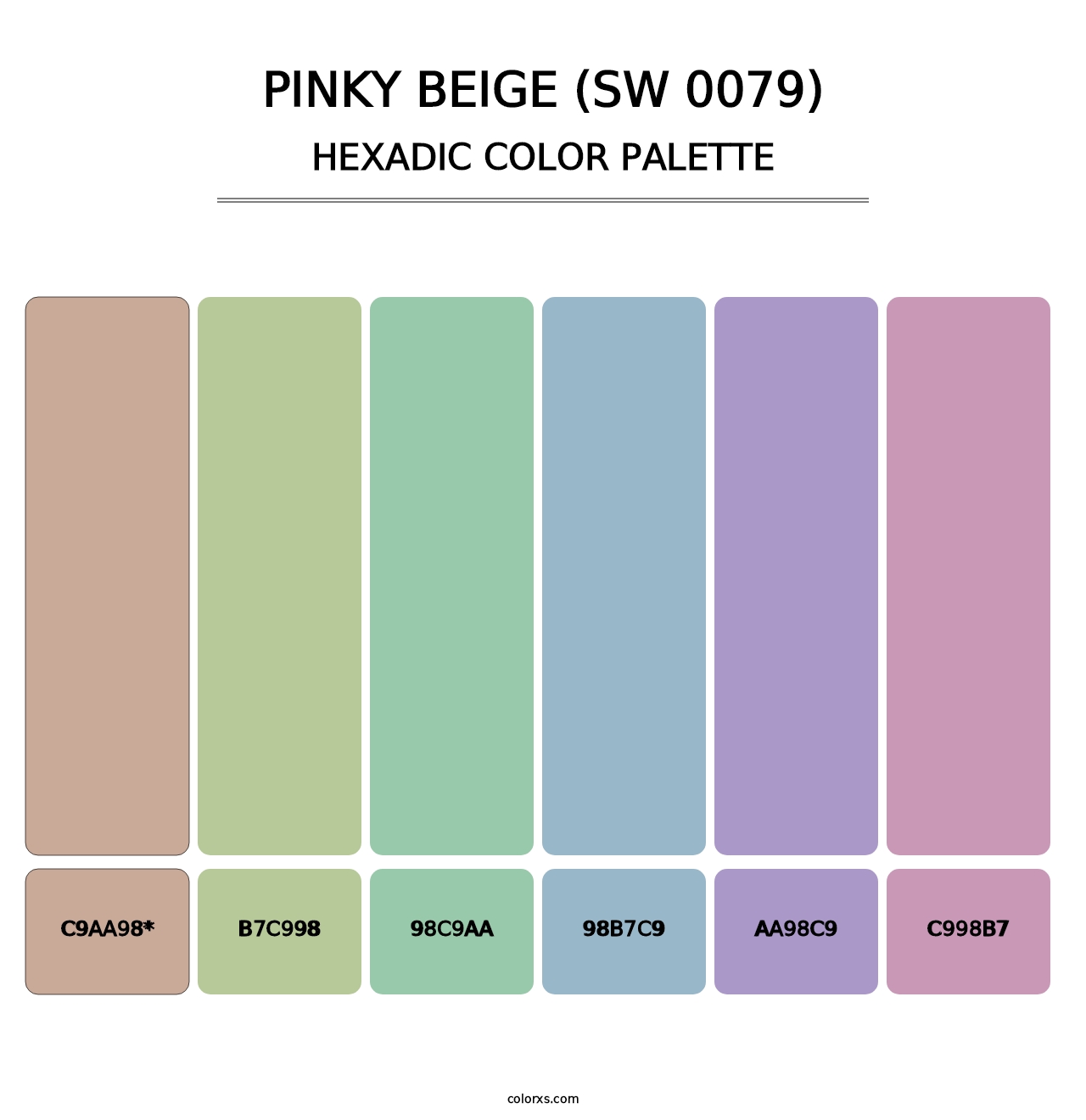 Pinky Beige (SW 0079) - Hexadic Color Palette