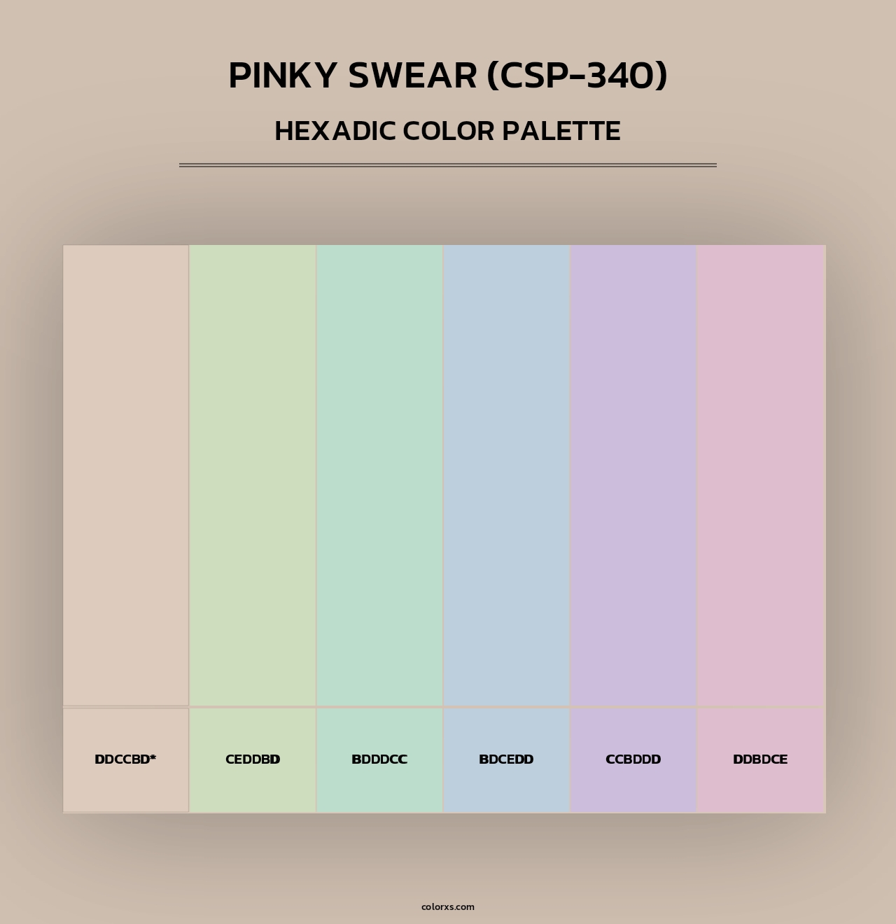 Pinky Swear (CSP-340) - Hexadic Color Palette