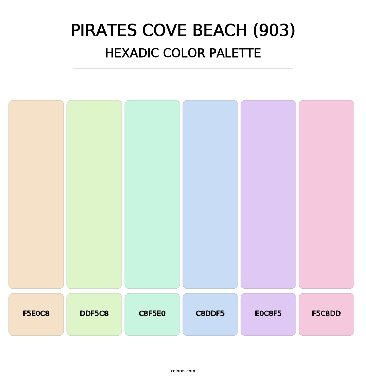 Pirates Cove Beach (903) - Hexadic Color Palette