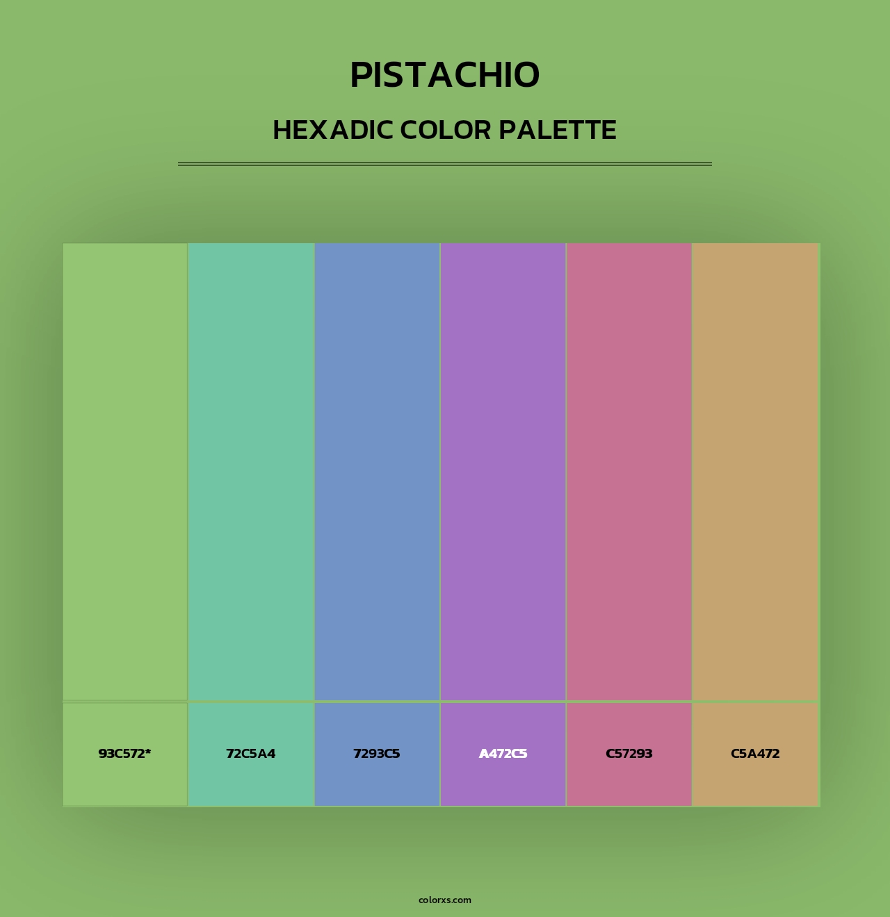 Pistachio - Hexadic Color Palette