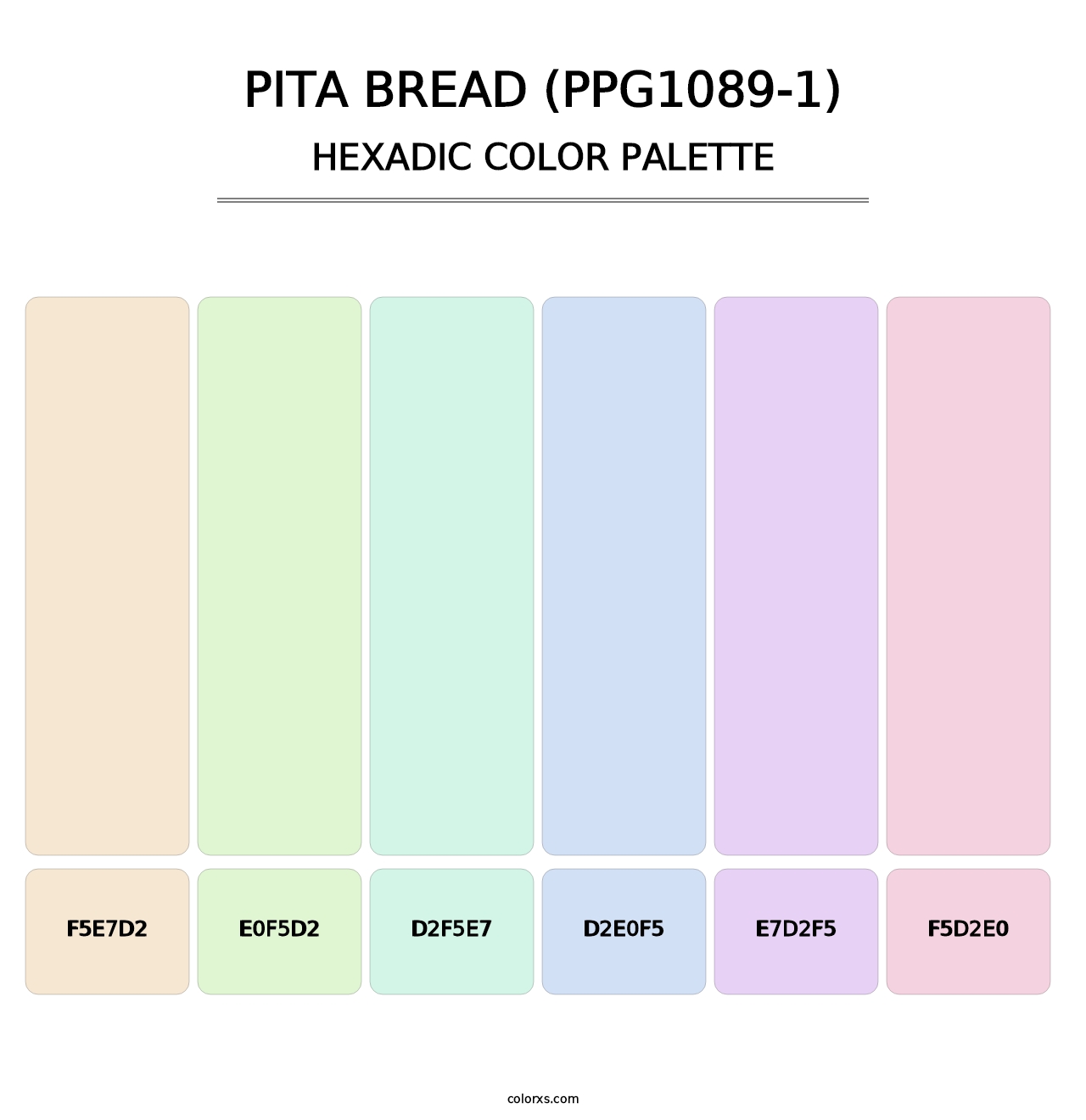 Pita Bread (PPG1089-1) - Hexadic Color Palette