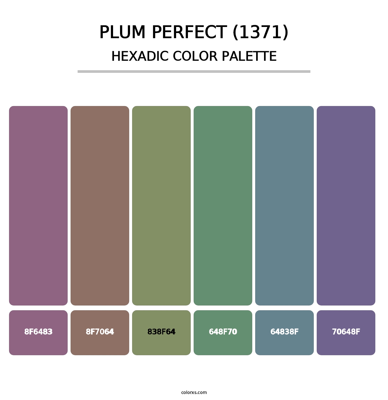 Plum Perfect (1371) - Hexadic Color Palette
