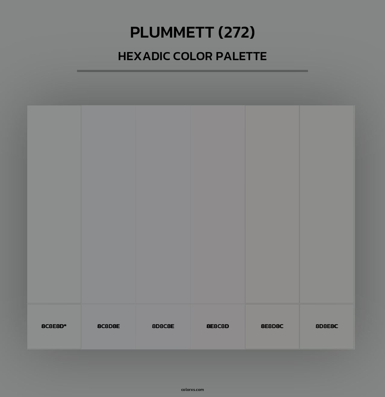 Plummett (272) - Hexadic Color Palette