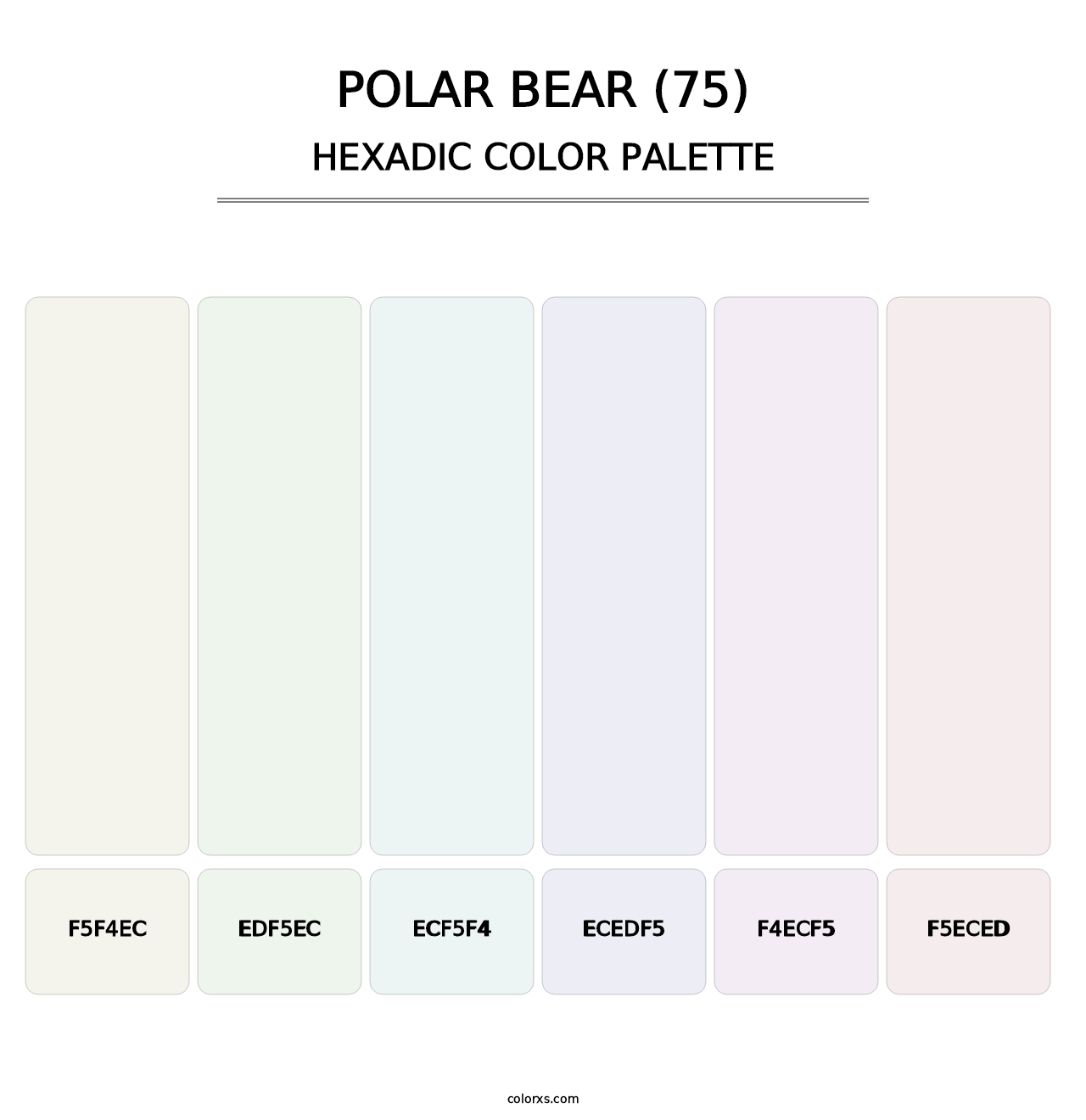 Polar Bear (75) - Hexadic Color Palette