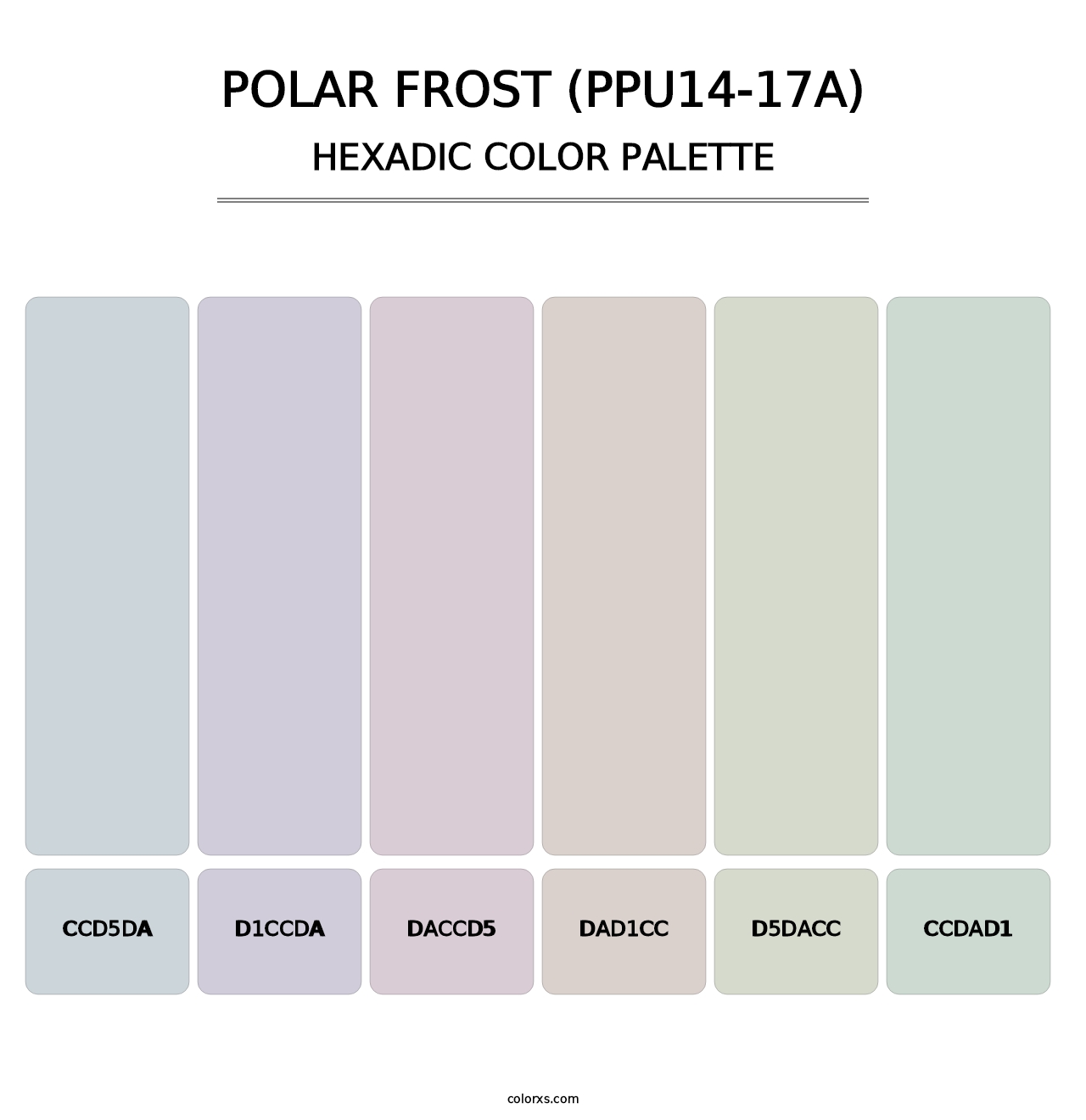Polar Frost (PPU14-17A) - Hexadic Color Palette