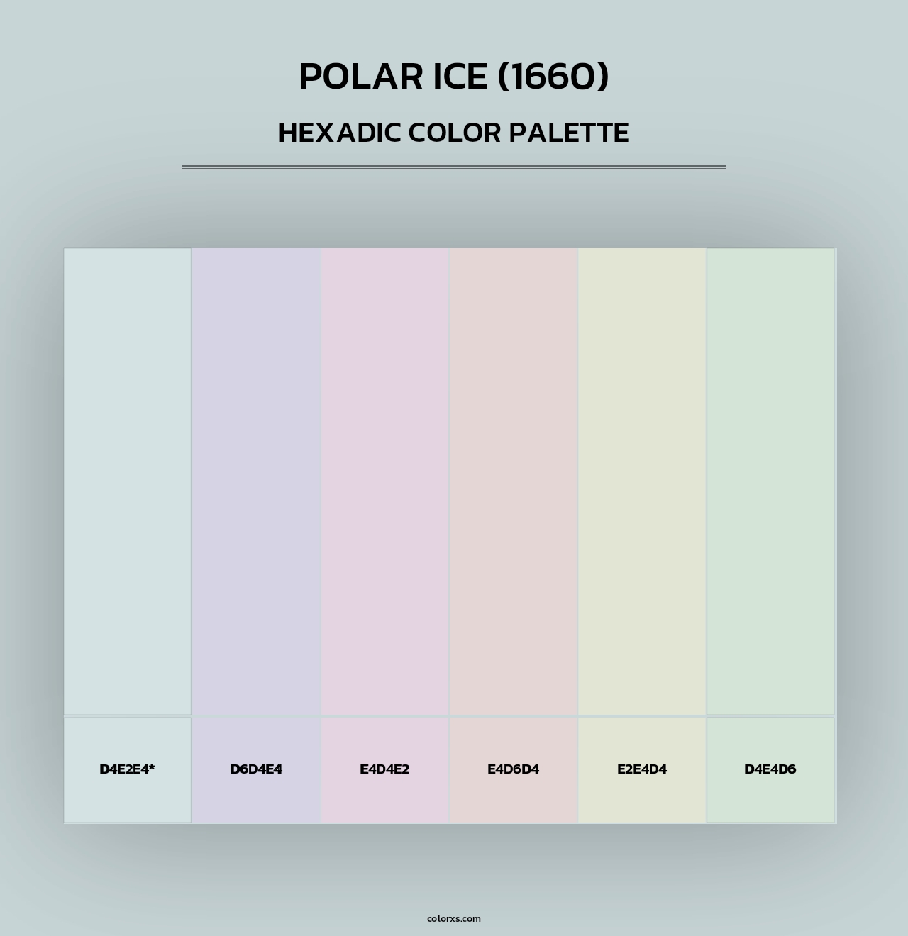 Polar Ice (1660) - Hexadic Color Palette