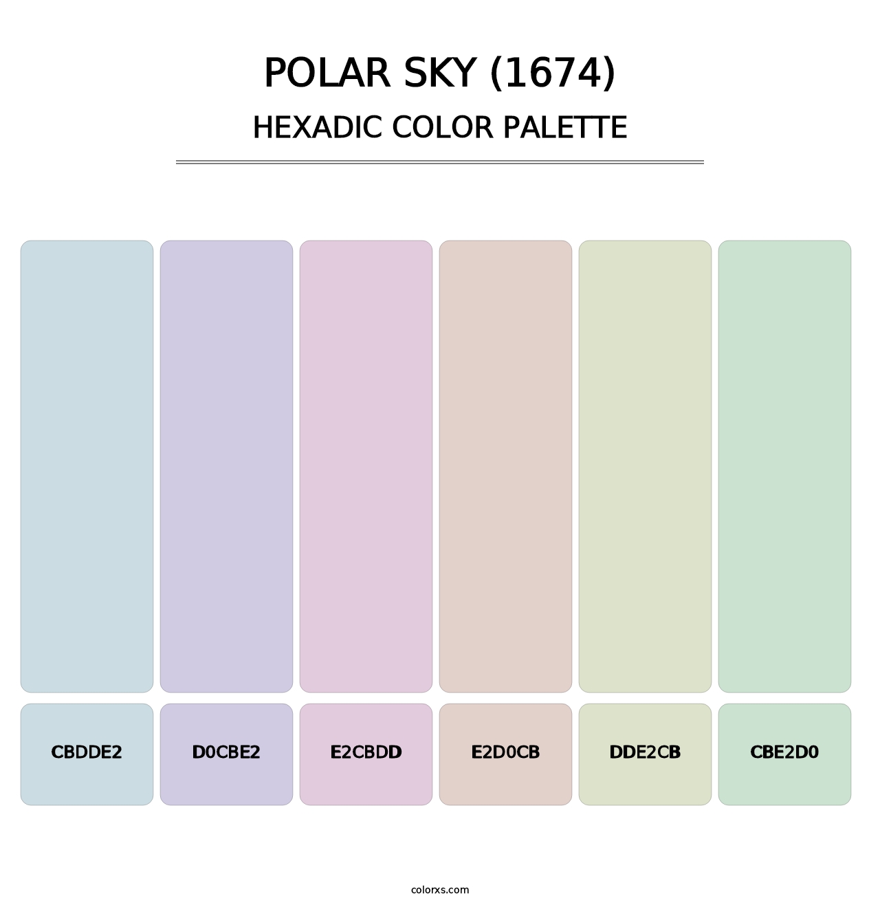 Polar Sky (1674) - Hexadic Color Palette