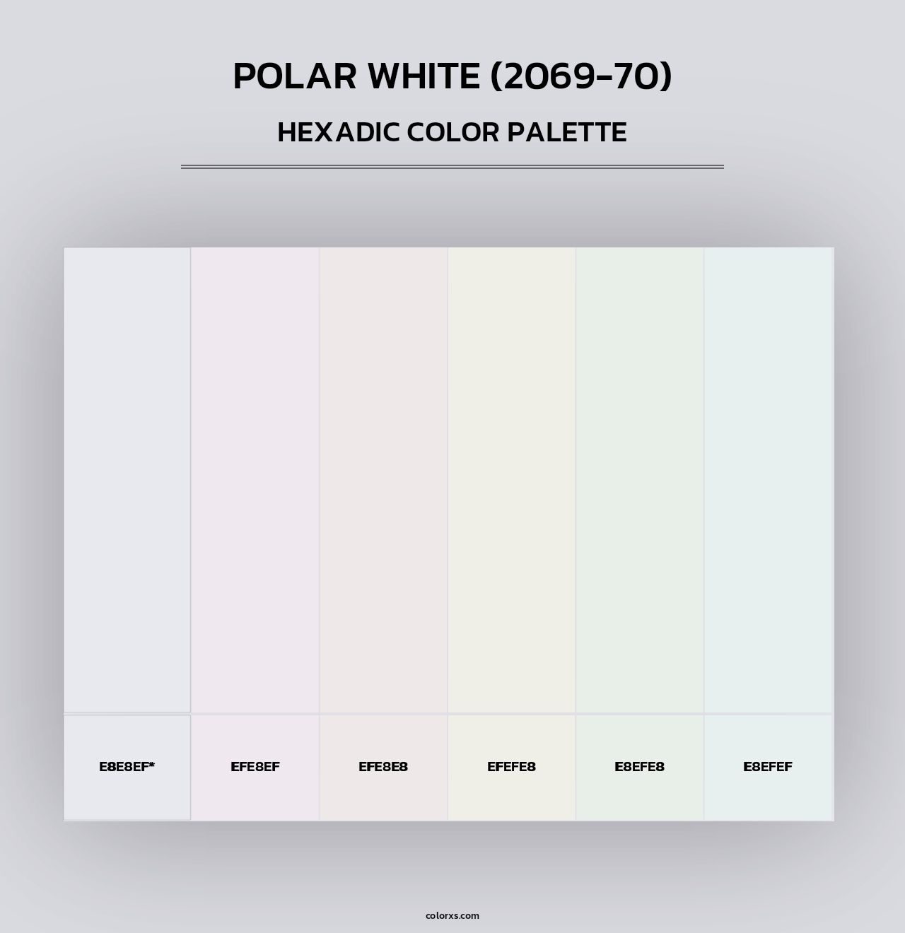 Polar White (2069-70) - Hexadic Color Palette