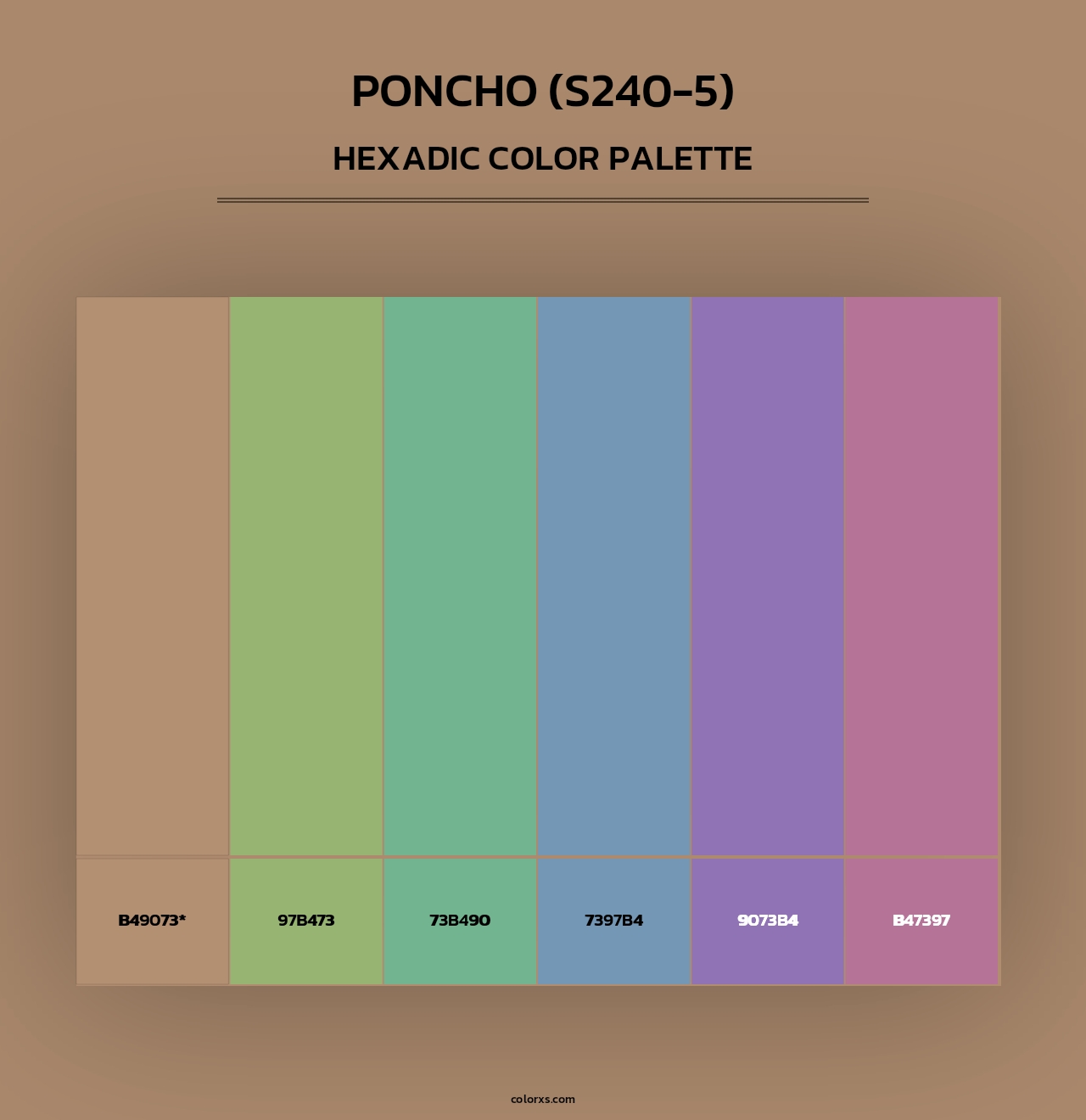 Poncho (S240-5) - Hexadic Color Palette