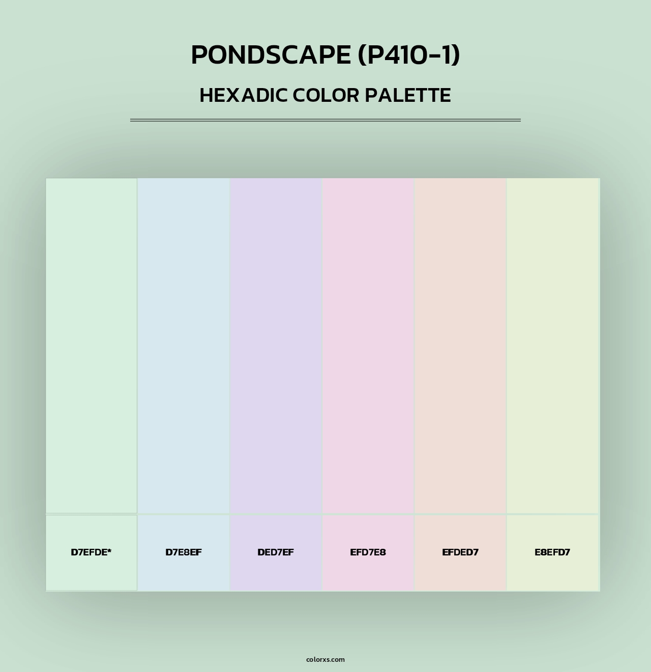 Pondscape (P410-1) - Hexadic Color Palette