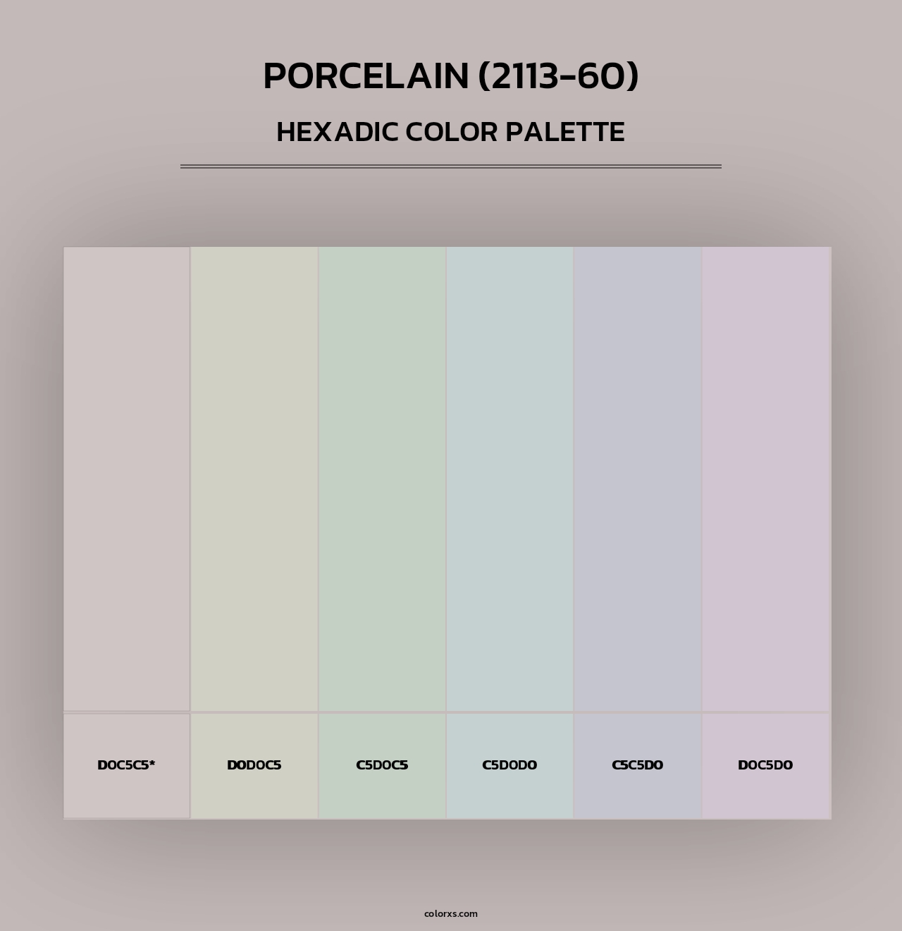 Porcelain (2113-60) - Hexadic Color Palette