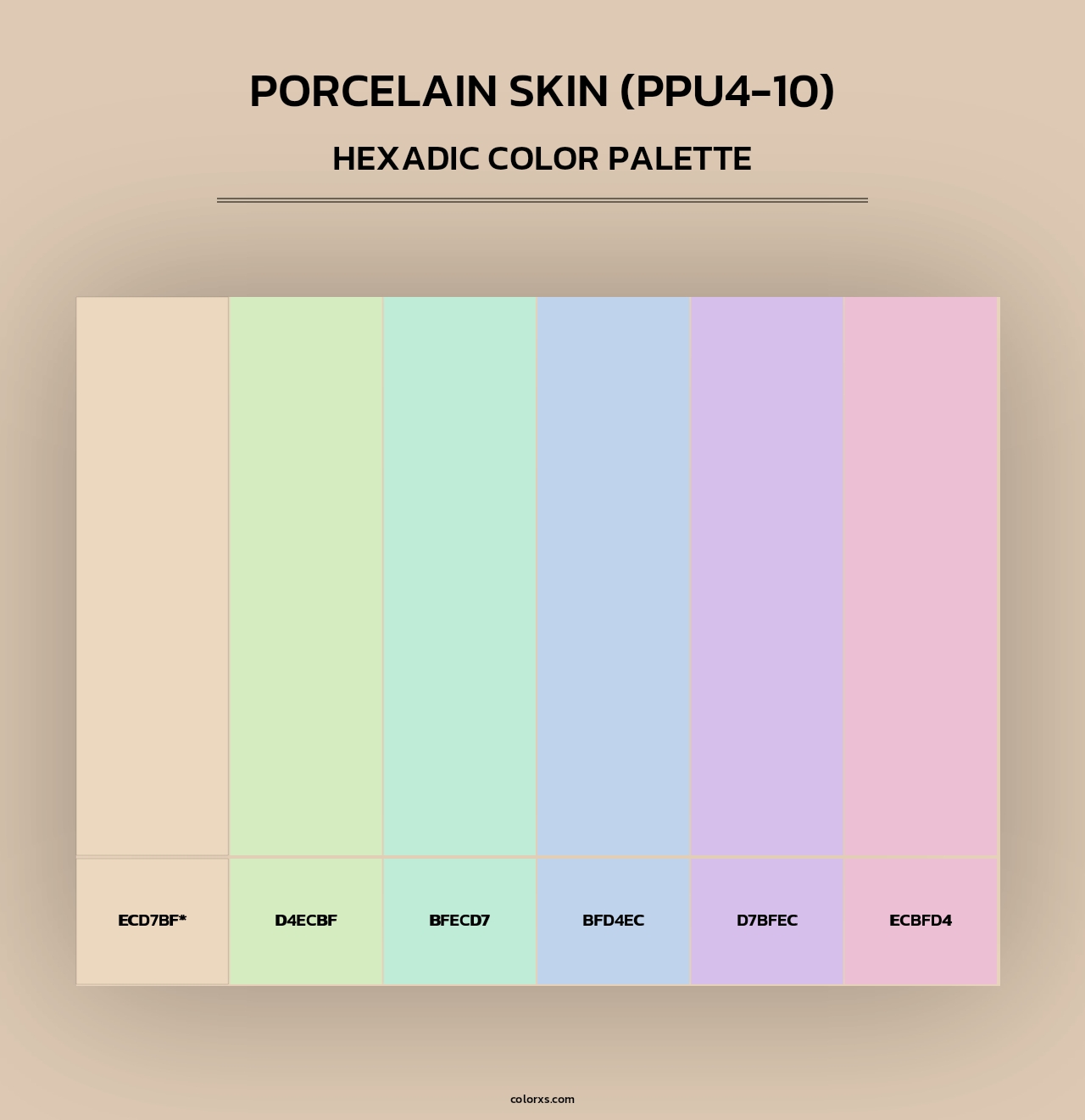 Porcelain Skin (PPU4-10) - Hexadic Color Palette