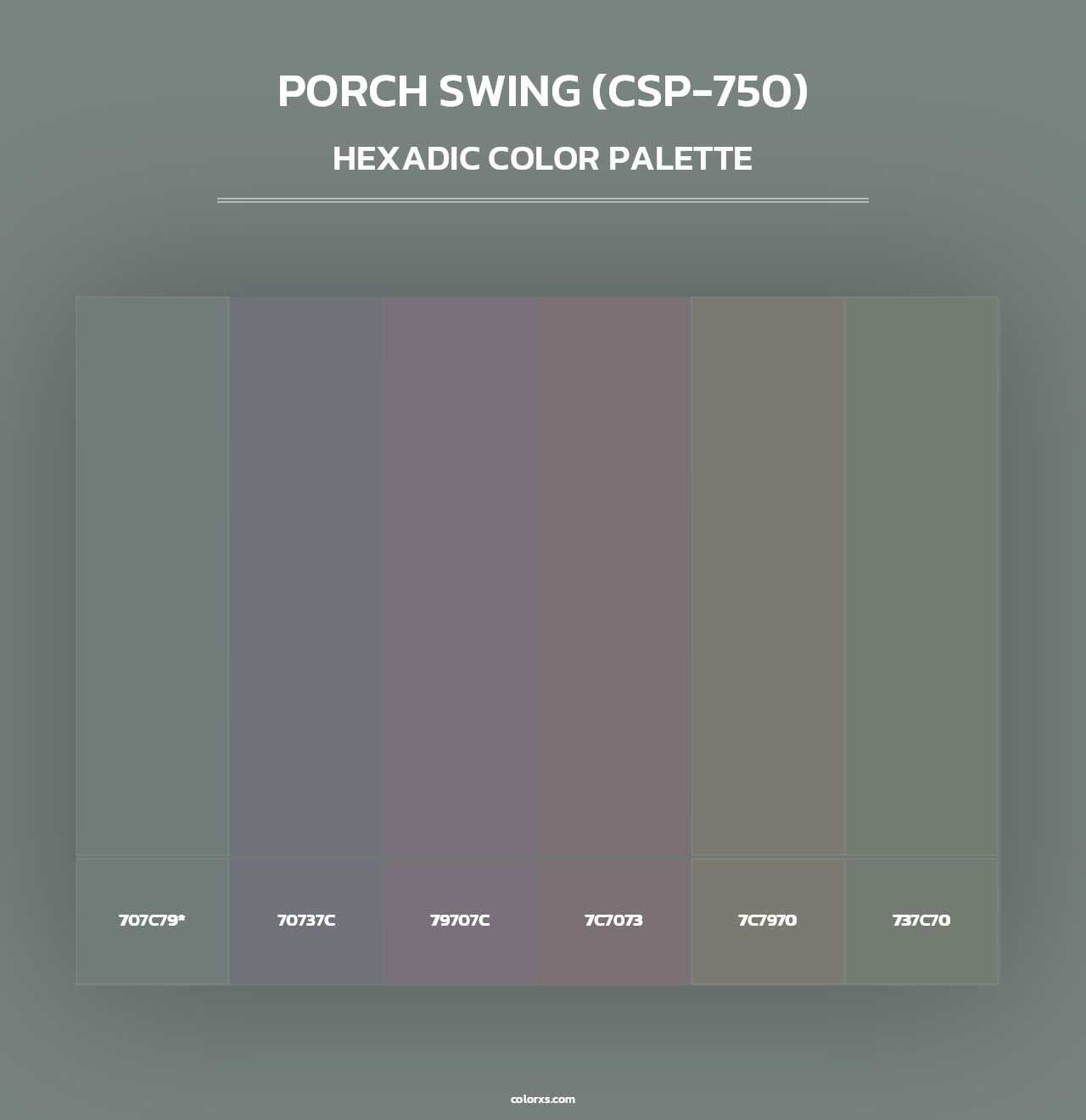 Porch Swing (CSP-750) - Hexadic Color Palette