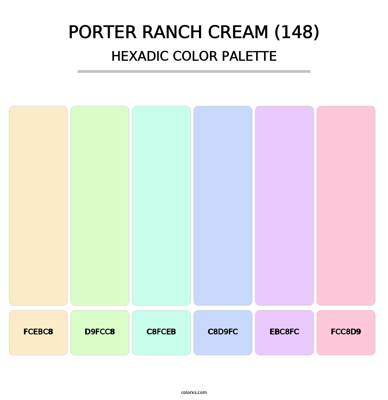 Porter Ranch Cream (148) - Hexadic Color Palette