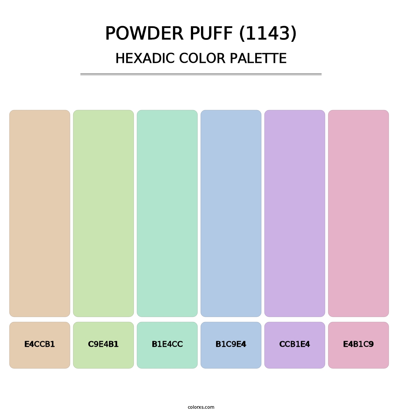 Powder Puff (1143) - Hexadic Color Palette