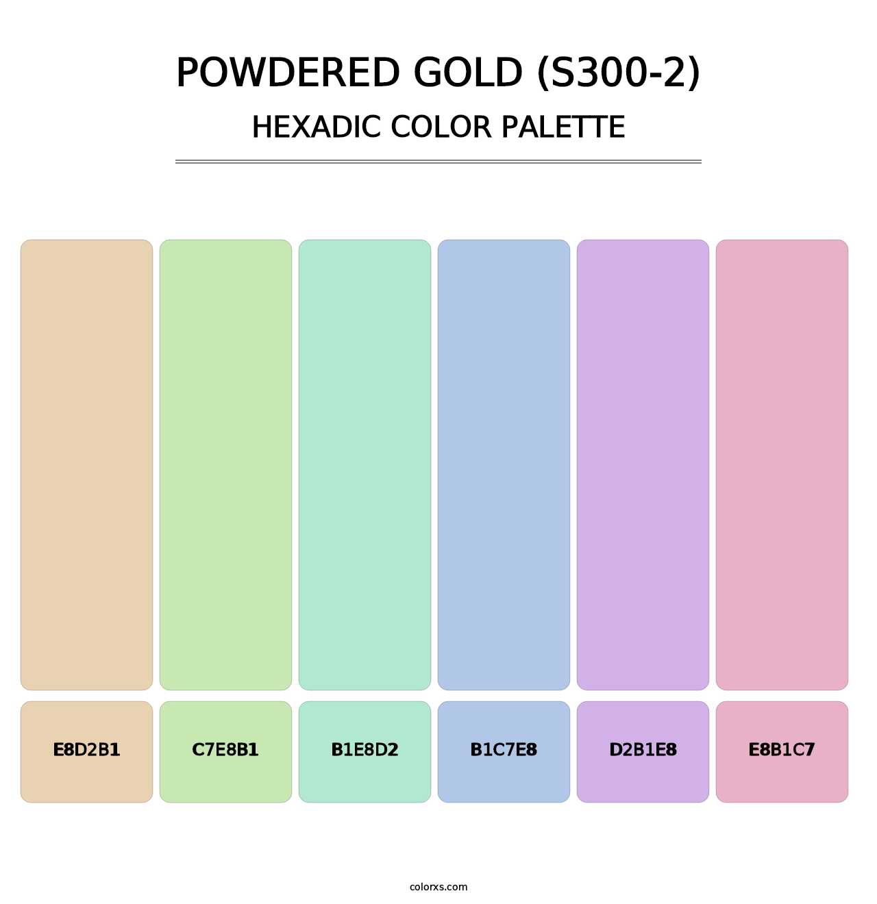 Powdered Gold (S300-2) - Hexadic Color Palette