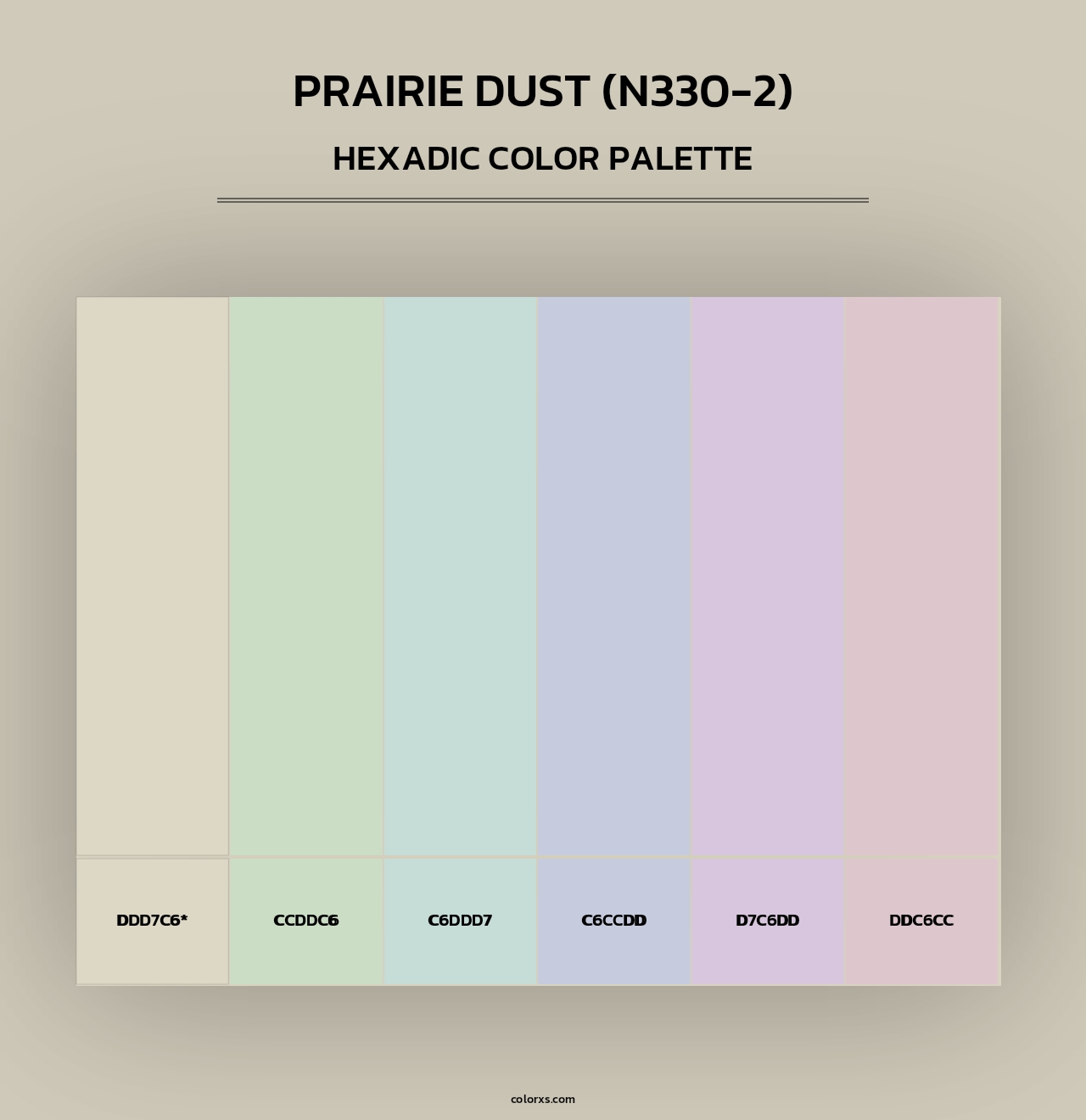 Prairie Dust (N330-2) - Hexadic Color Palette
