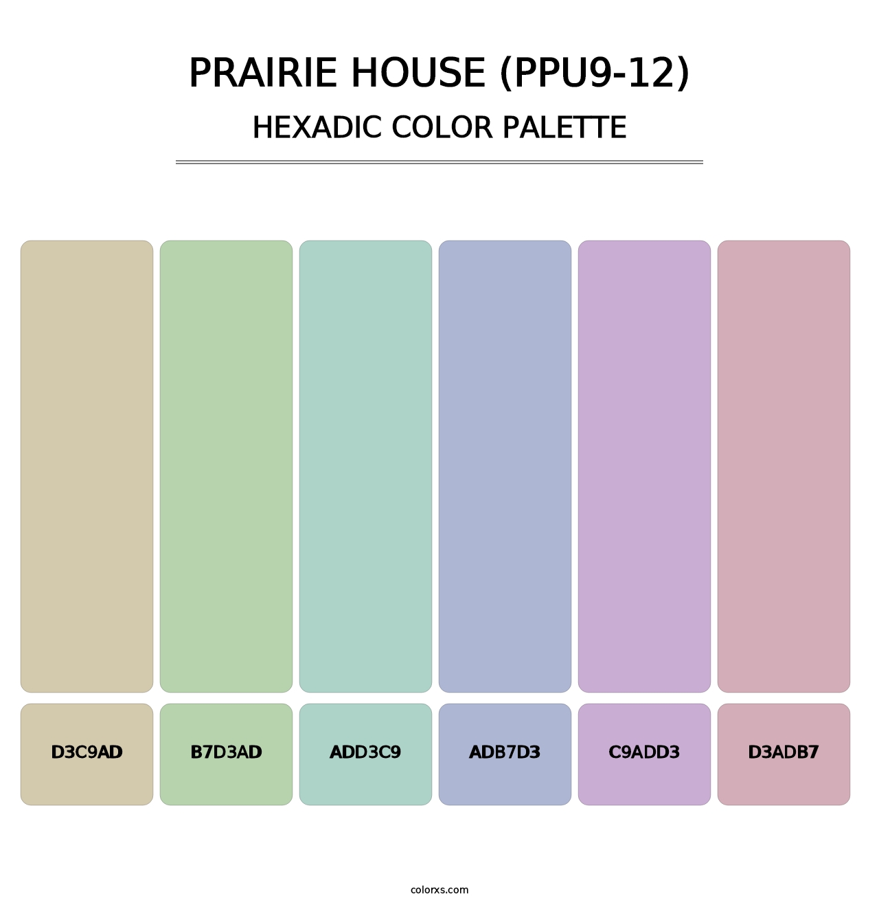 Prairie House (PPU9-12) - Hexadic Color Palette