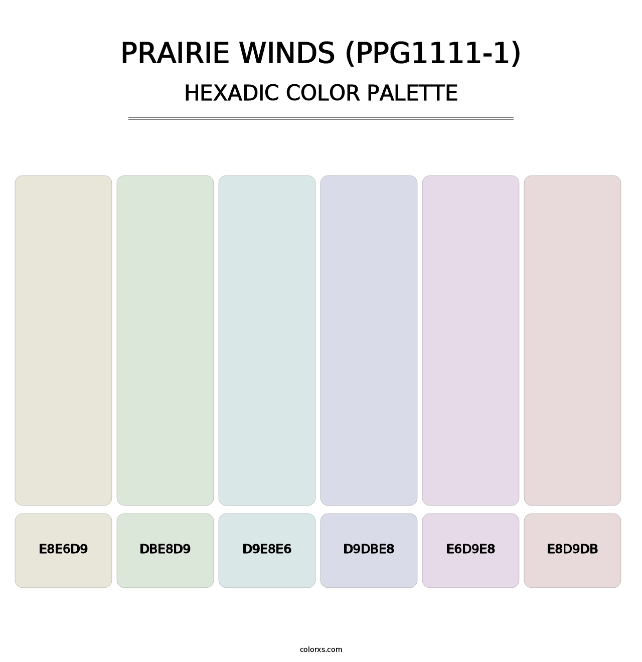 Prairie Winds (PPG1111-1) - Hexadic Color Palette