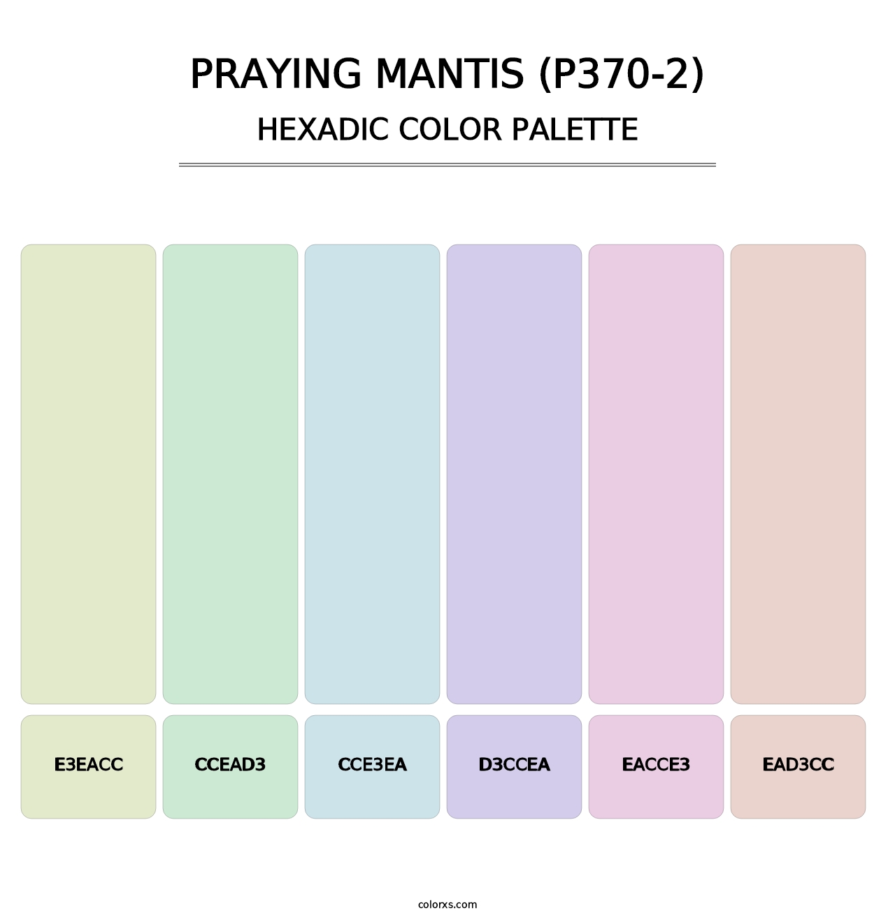 Praying Mantis (P370-2) - Hexadic Color Palette