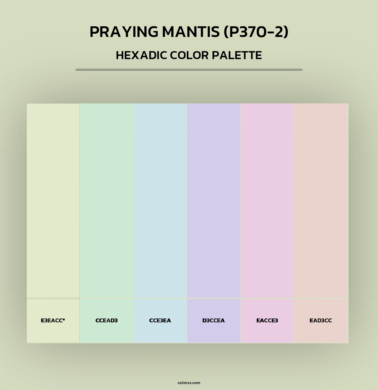 Praying Mantis (P370-2) - Hexadic Color Palette