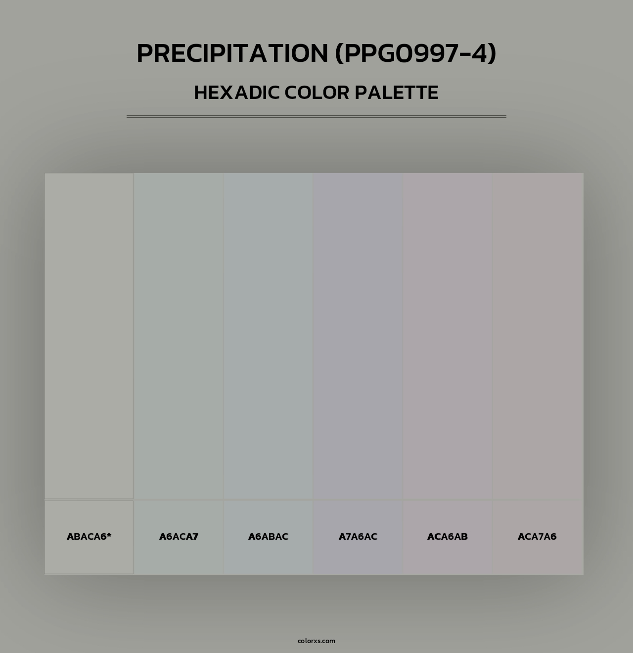 Precipitation (PPG0997-4) - Hexadic Color Palette