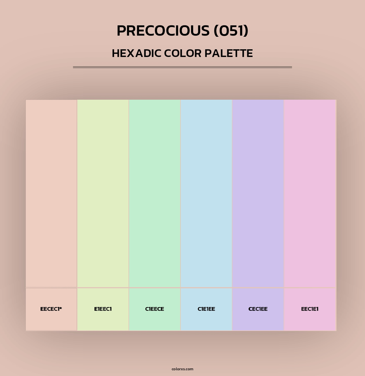 Precocious (051) - Hexadic Color Palette