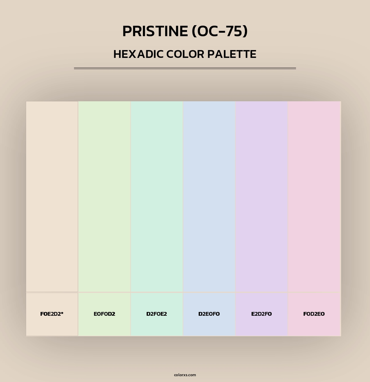 Pristine (OC-75) - Hexadic Color Palette