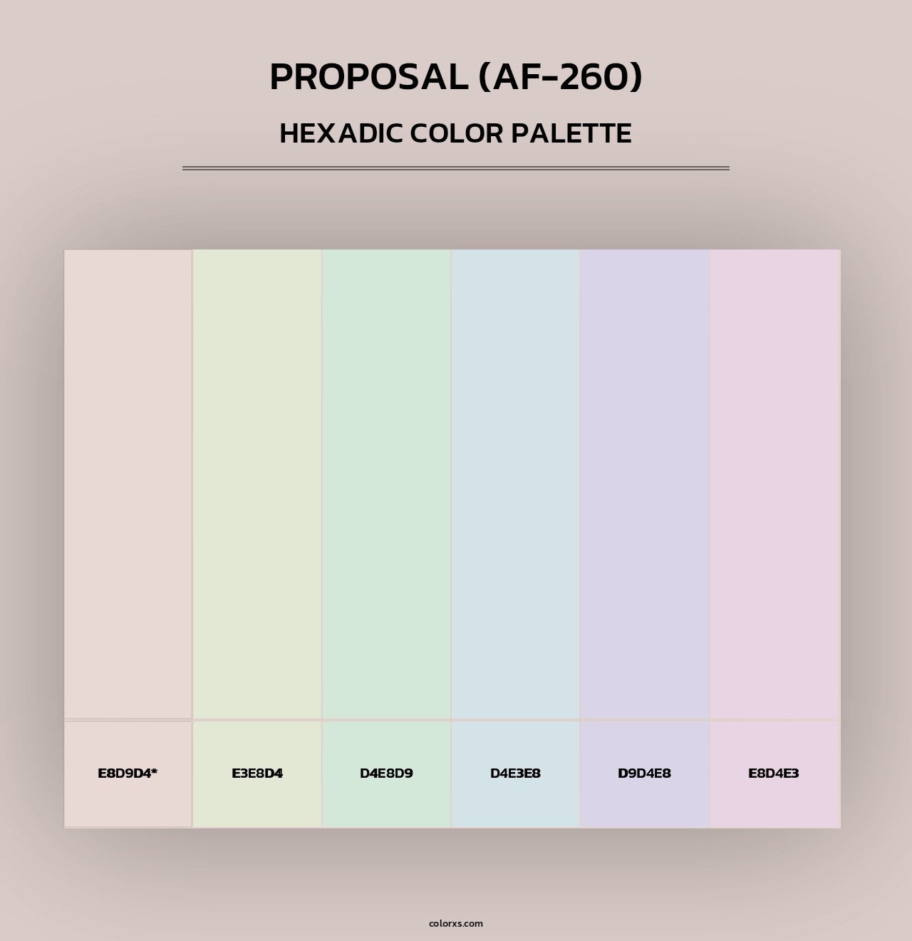 Proposal (AF-260) - Hexadic Color Palette