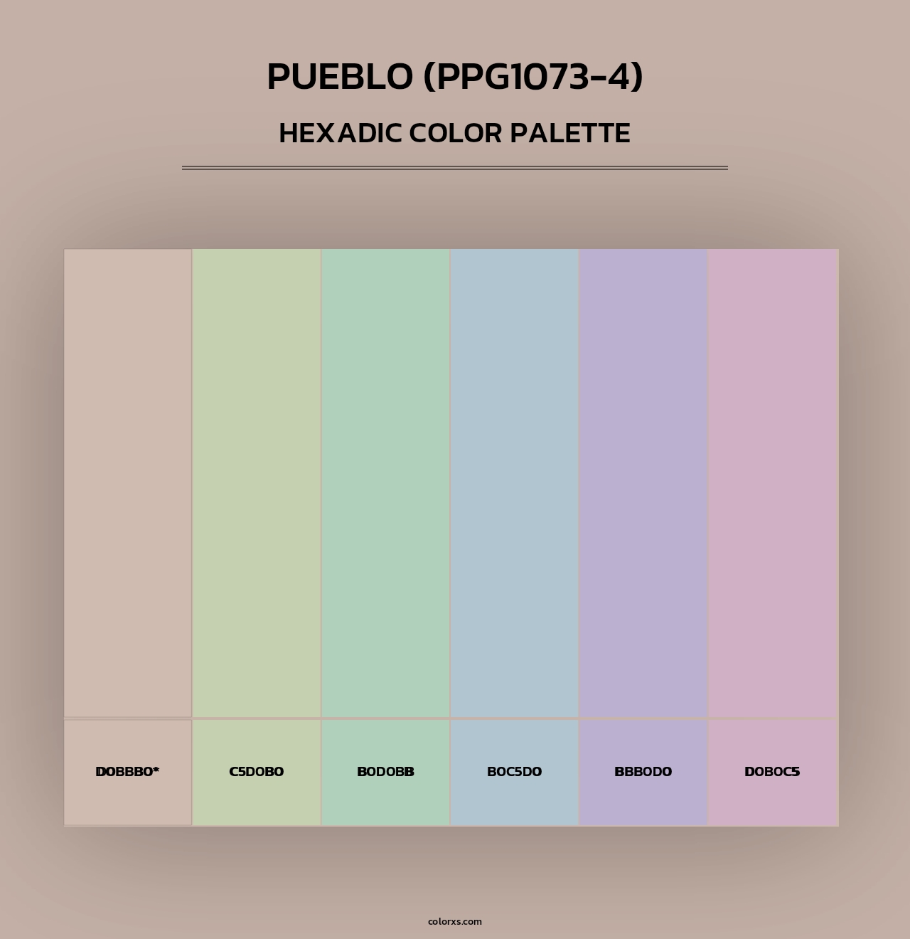Pueblo (PPG1073-4) - Hexadic Color Palette