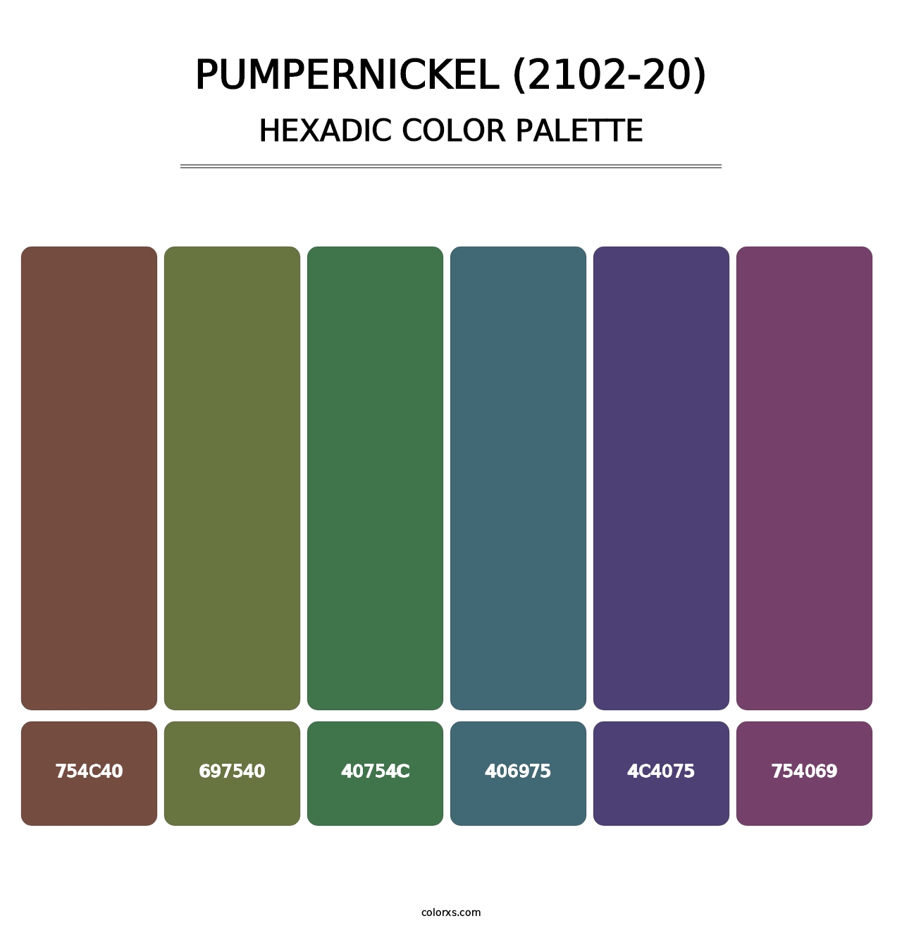 Pumpernickel (2102-20) - Hexadic Color Palette