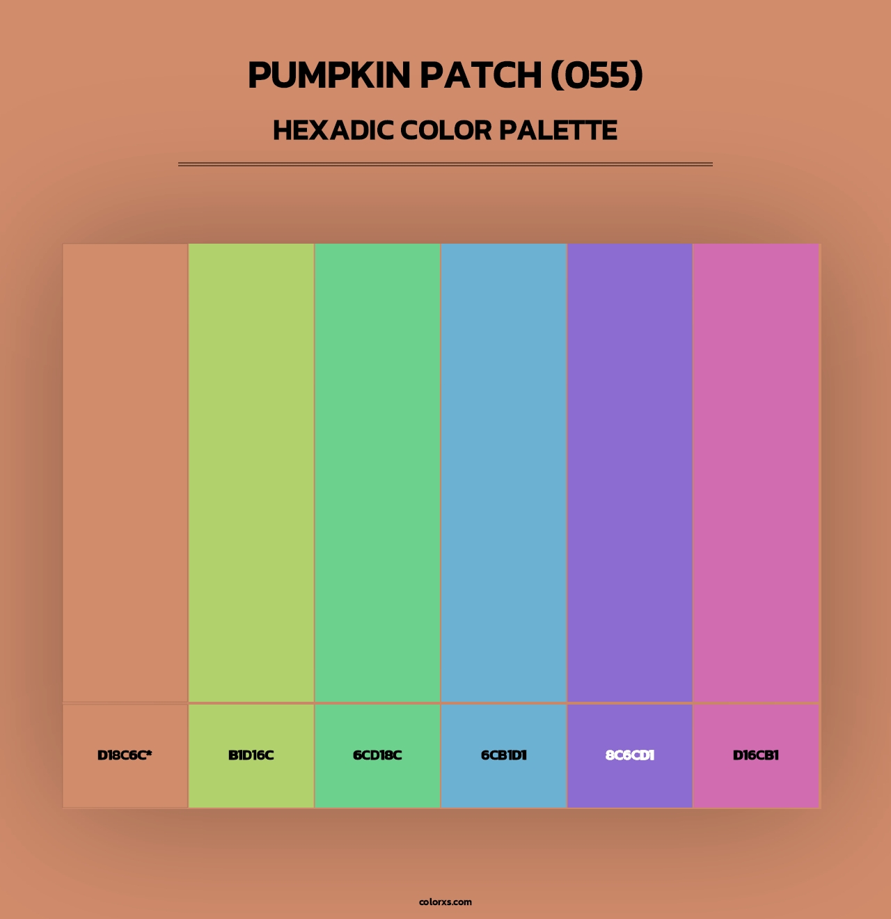 Pumpkin Patch (055) - Hexadic Color Palette