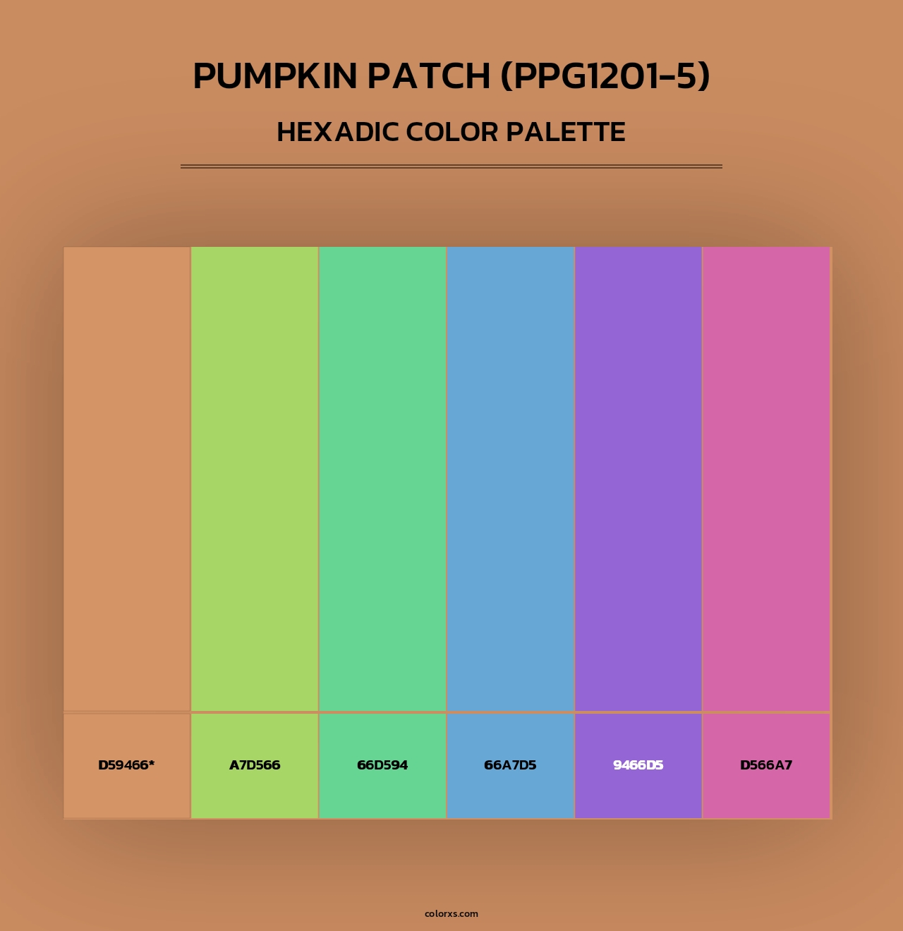 Pumpkin Patch (PPG1201-5) - Hexadic Color Palette