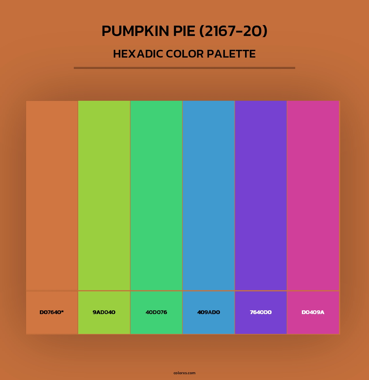 Pumpkin Pie (2167-20) - Hexadic Color Palette