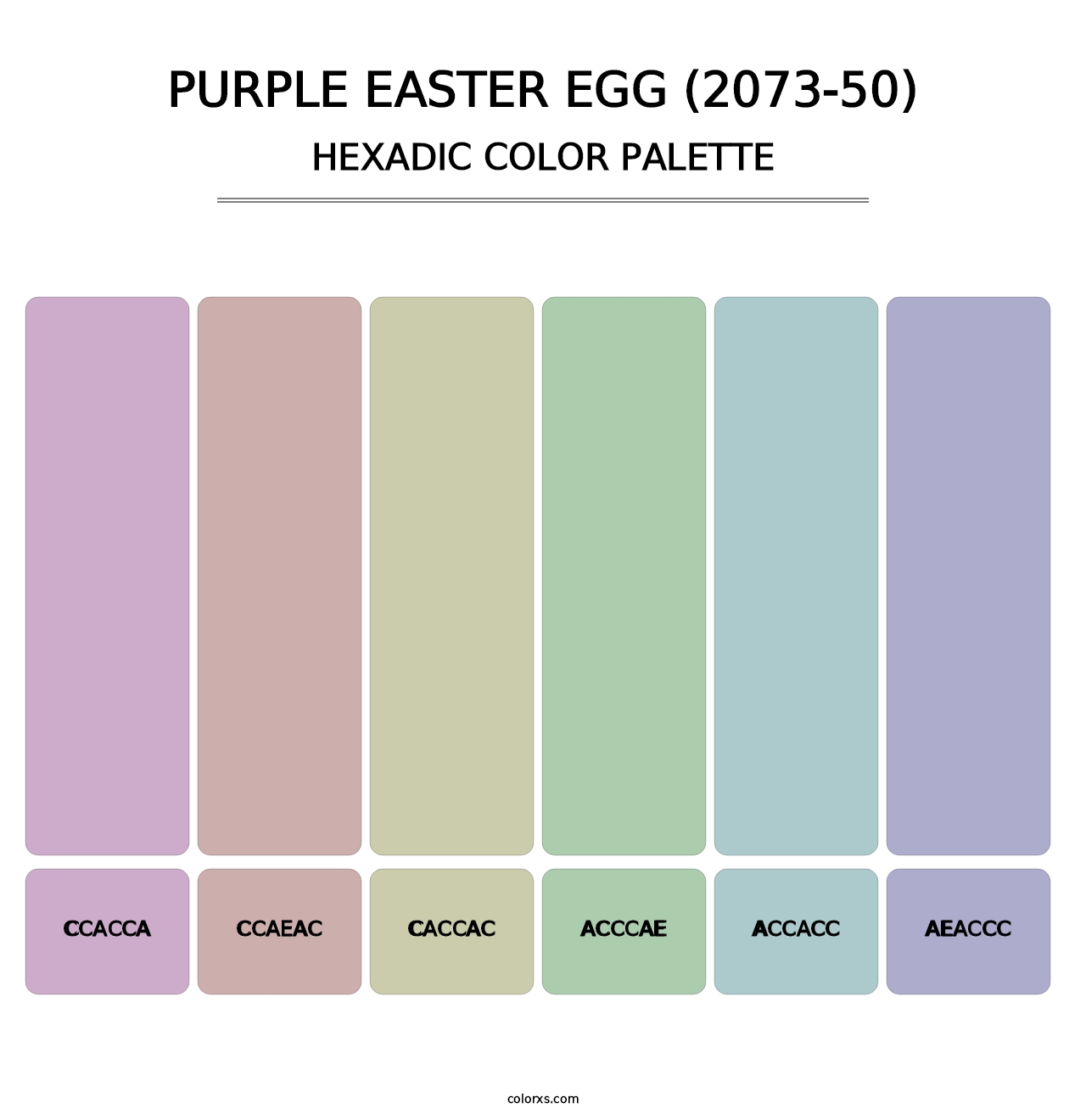 Purple Easter Egg (2073-50) - Hexadic Color Palette