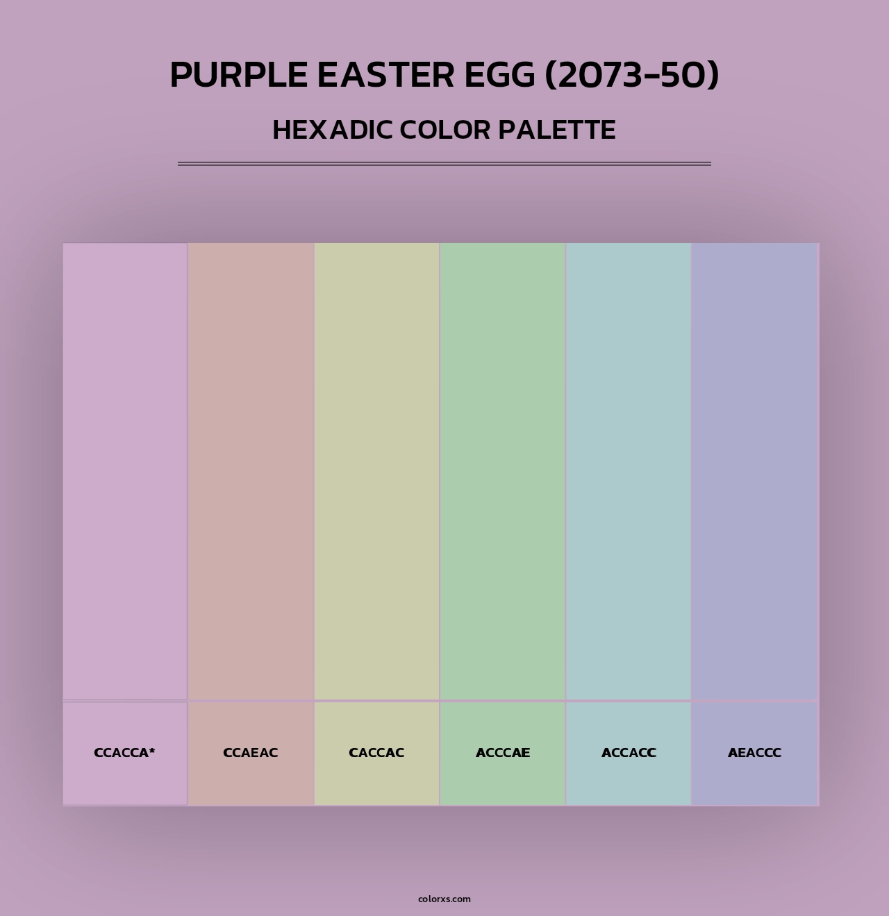 Purple Easter Egg (2073-50) - Hexadic Color Palette