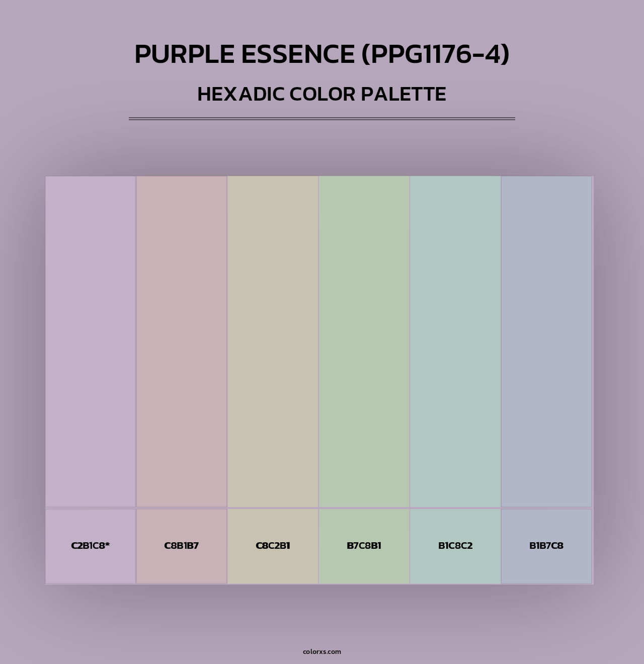 Purple Essence (PPG1176-4) - Hexadic Color Palette