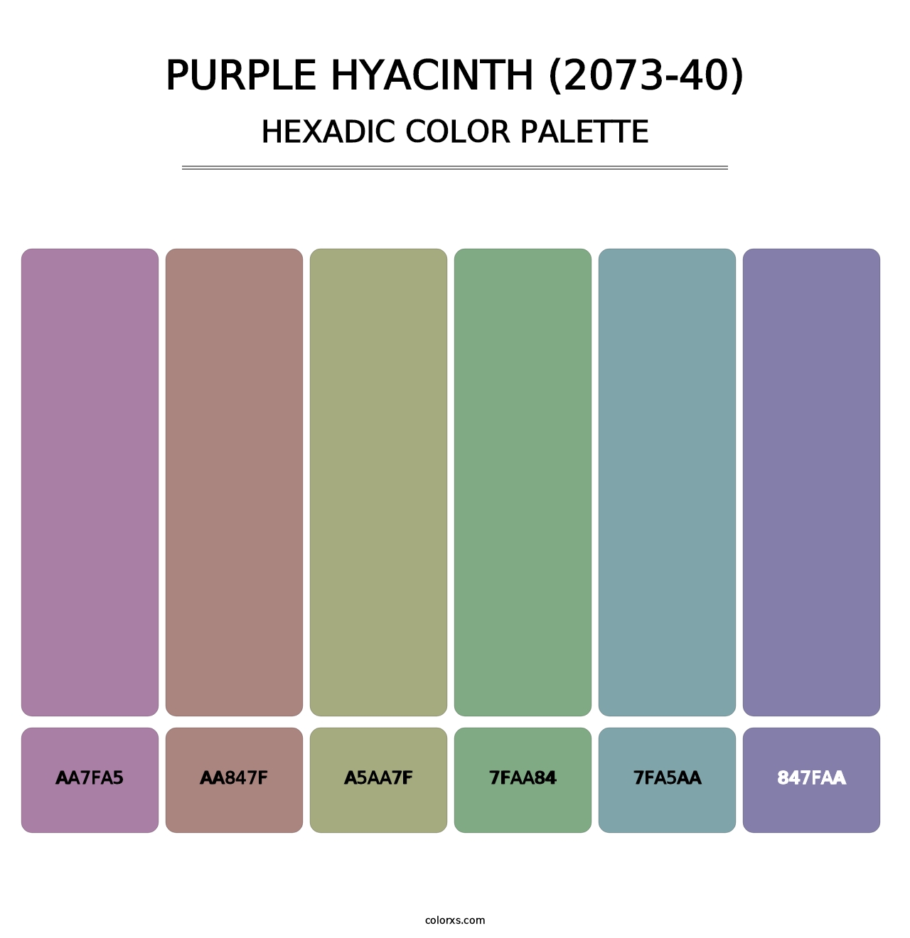 Purple Hyacinth (2073-40) - Hexadic Color Palette