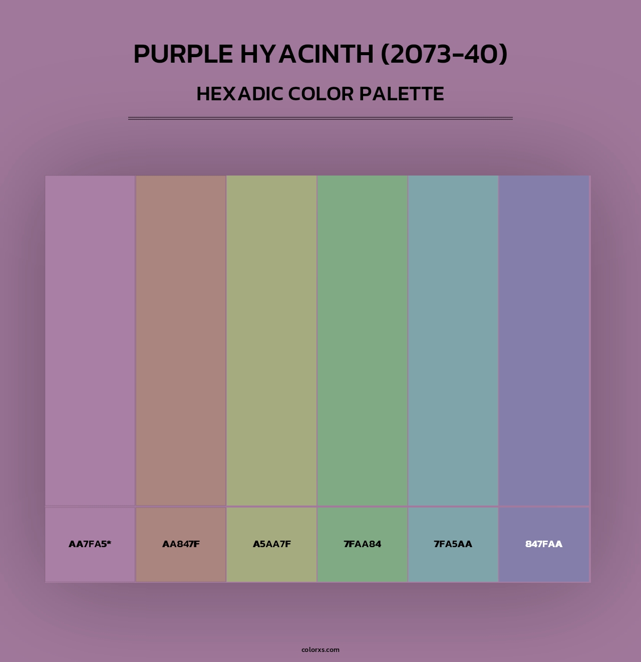 Purple Hyacinth (2073-40) - Hexadic Color Palette