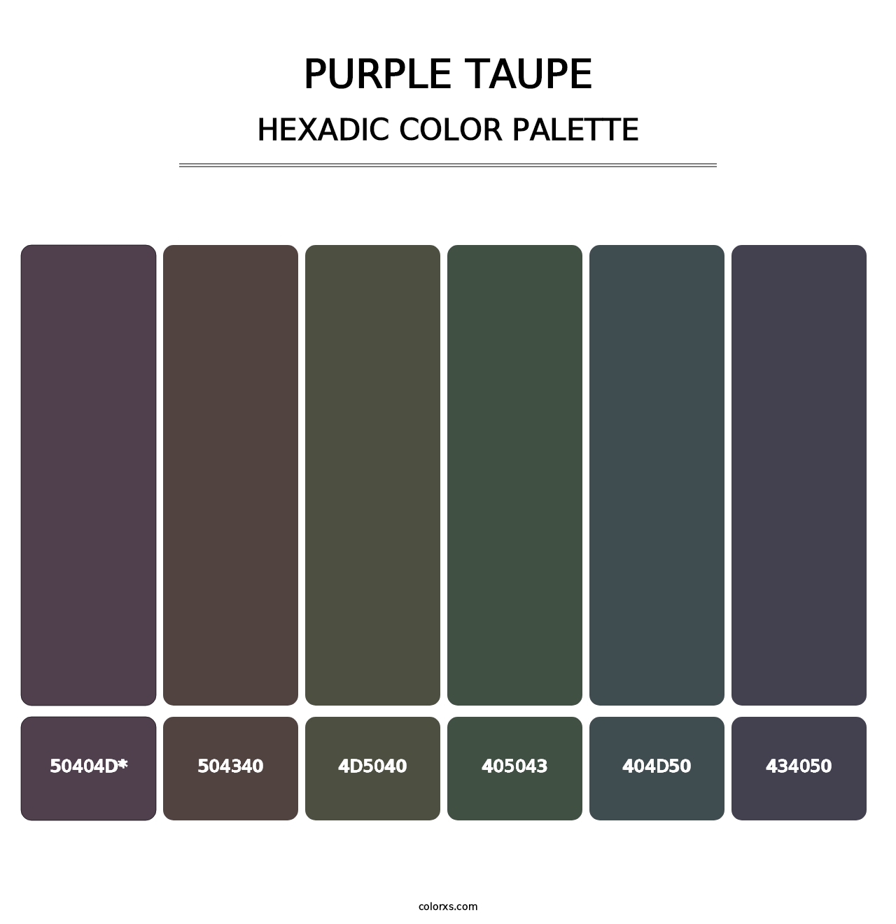 Purple Taupe - Hexadic Color Palette