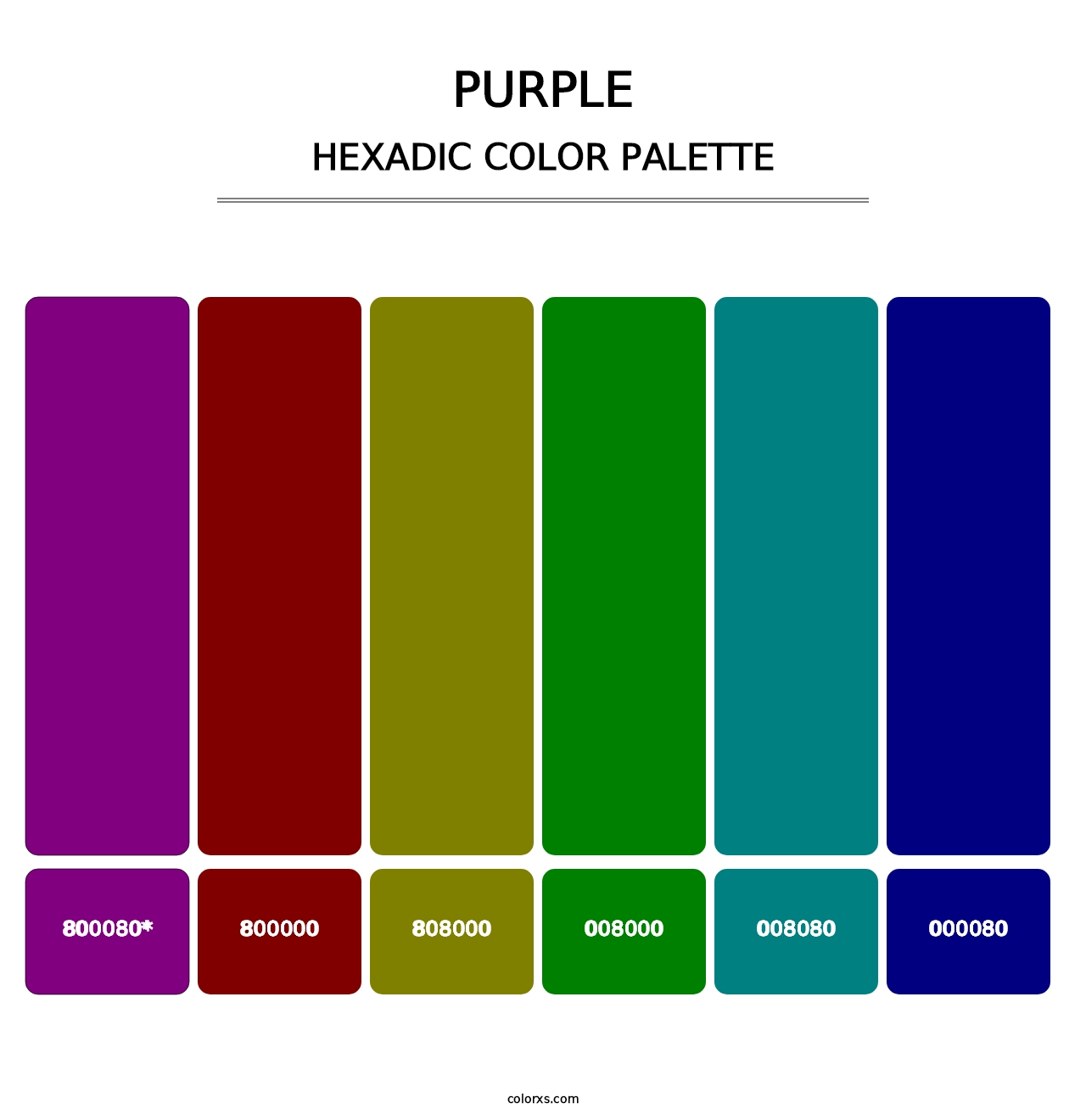 Purple - Hexadic Color Palette