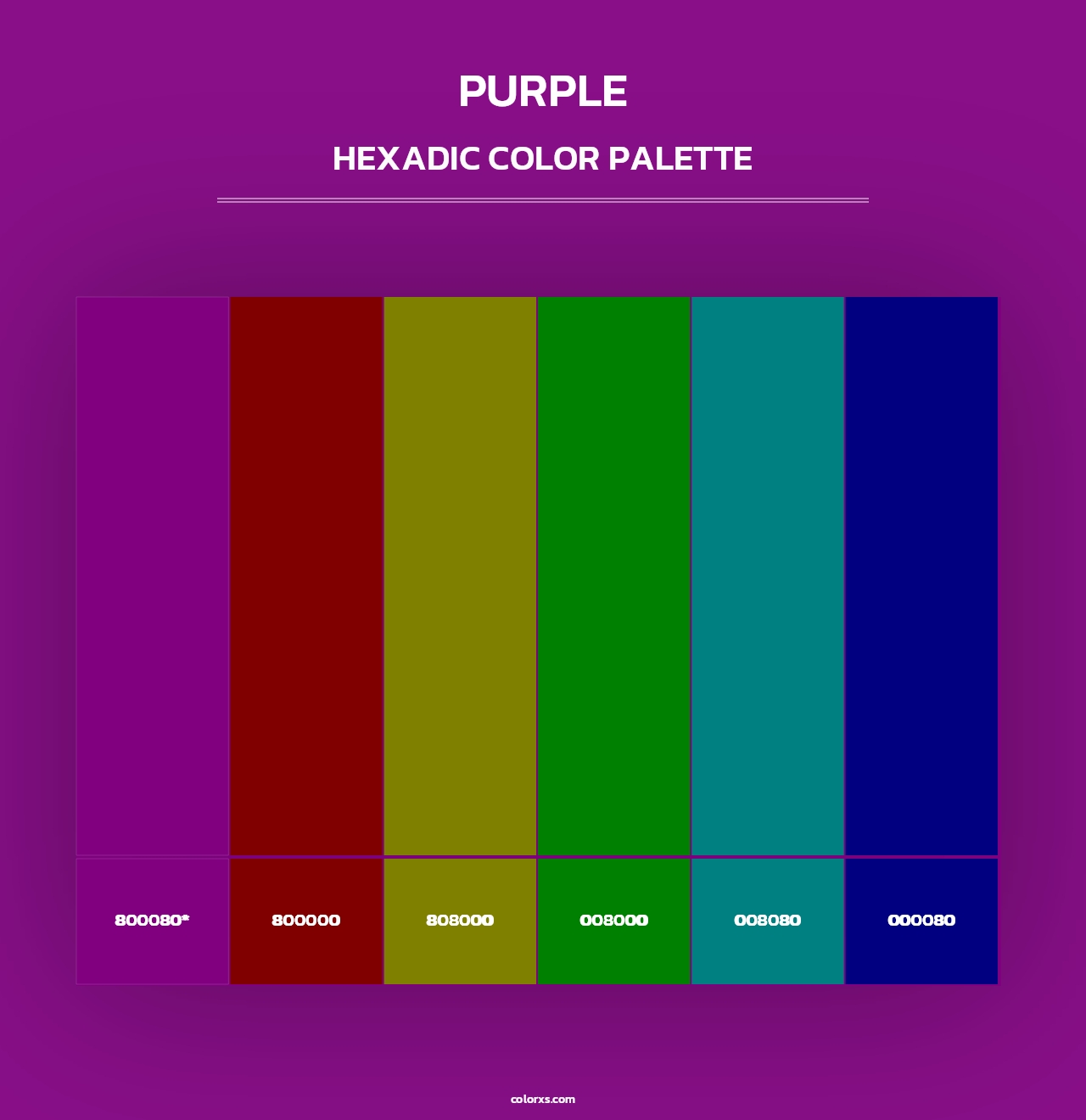 Purple - Hexadic Color Palette