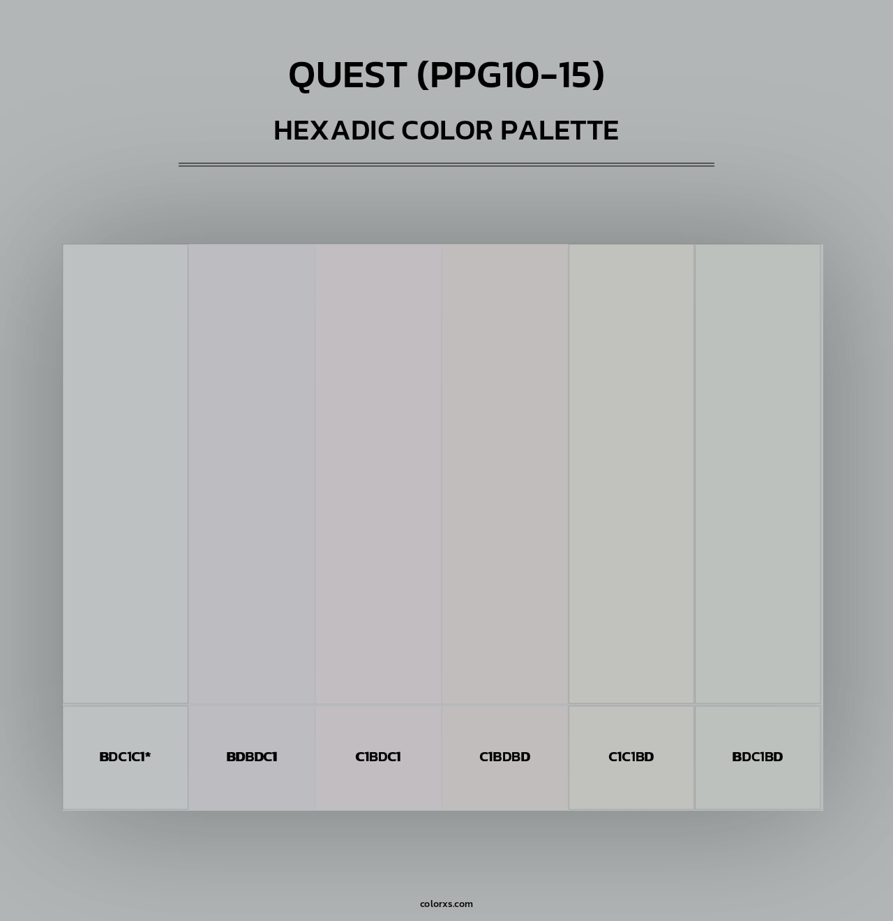 Quest (PPG10-15) - Hexadic Color Palette